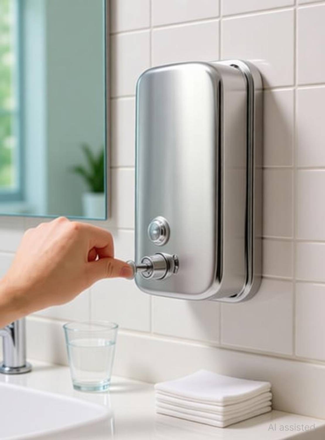 amiko Heavy Duty Soap Dispenser Best for Handwash Ideal for,Home,Office,Restaurant 500 ml Liquid, Shampoo, Soap Dispenser