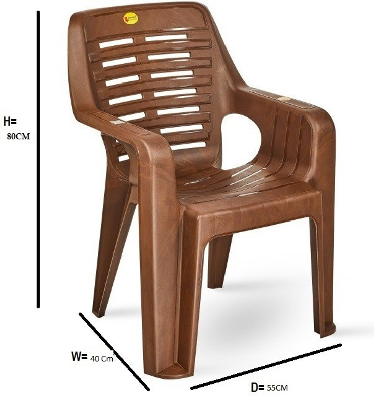Image of Highway Durable Virgin Quality (3 years warranty on manufacturing defect) Plastic Living Room Chair