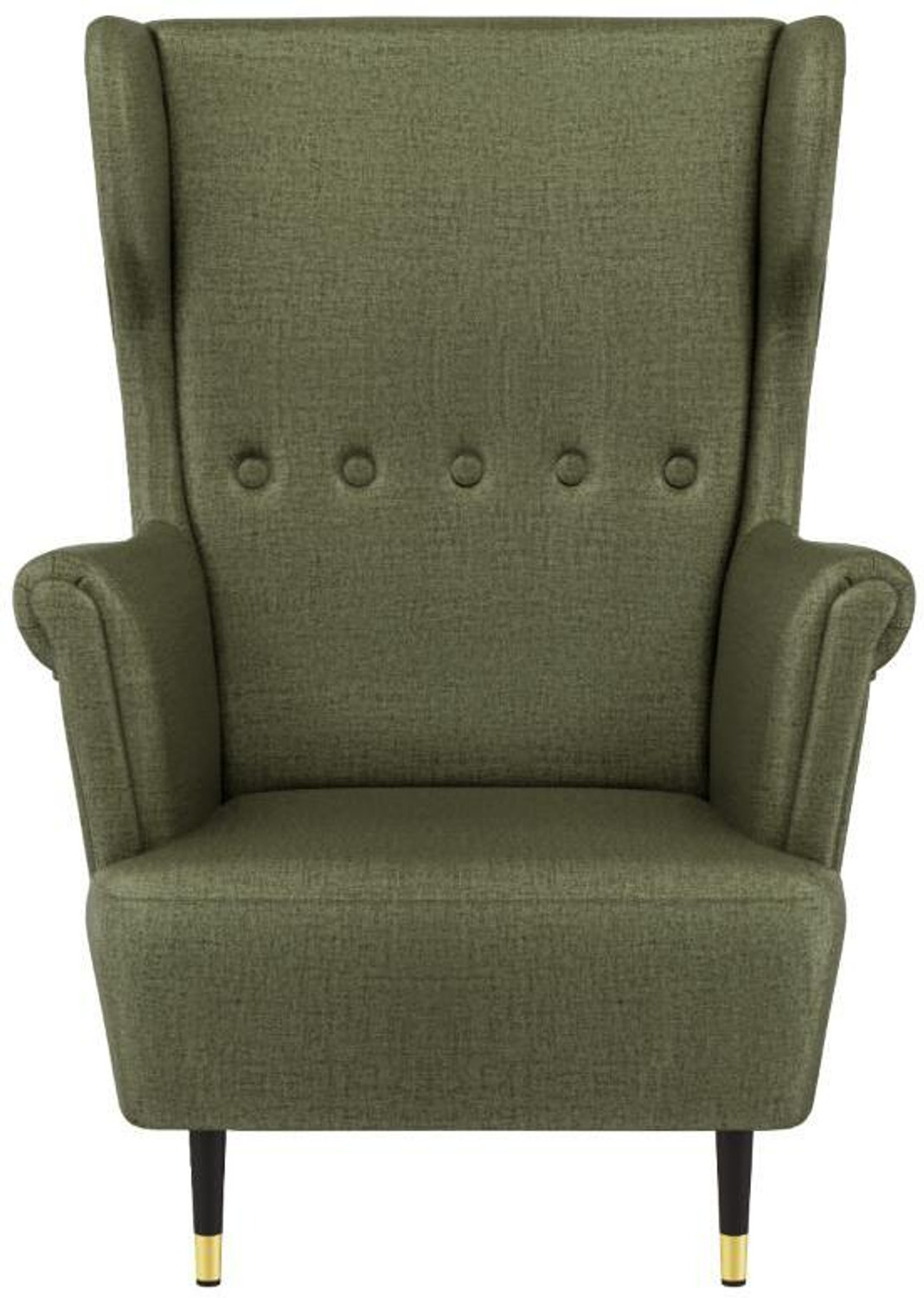 Image of Wakefit Nicco Wing Chair Solid Wood Living Room Chair