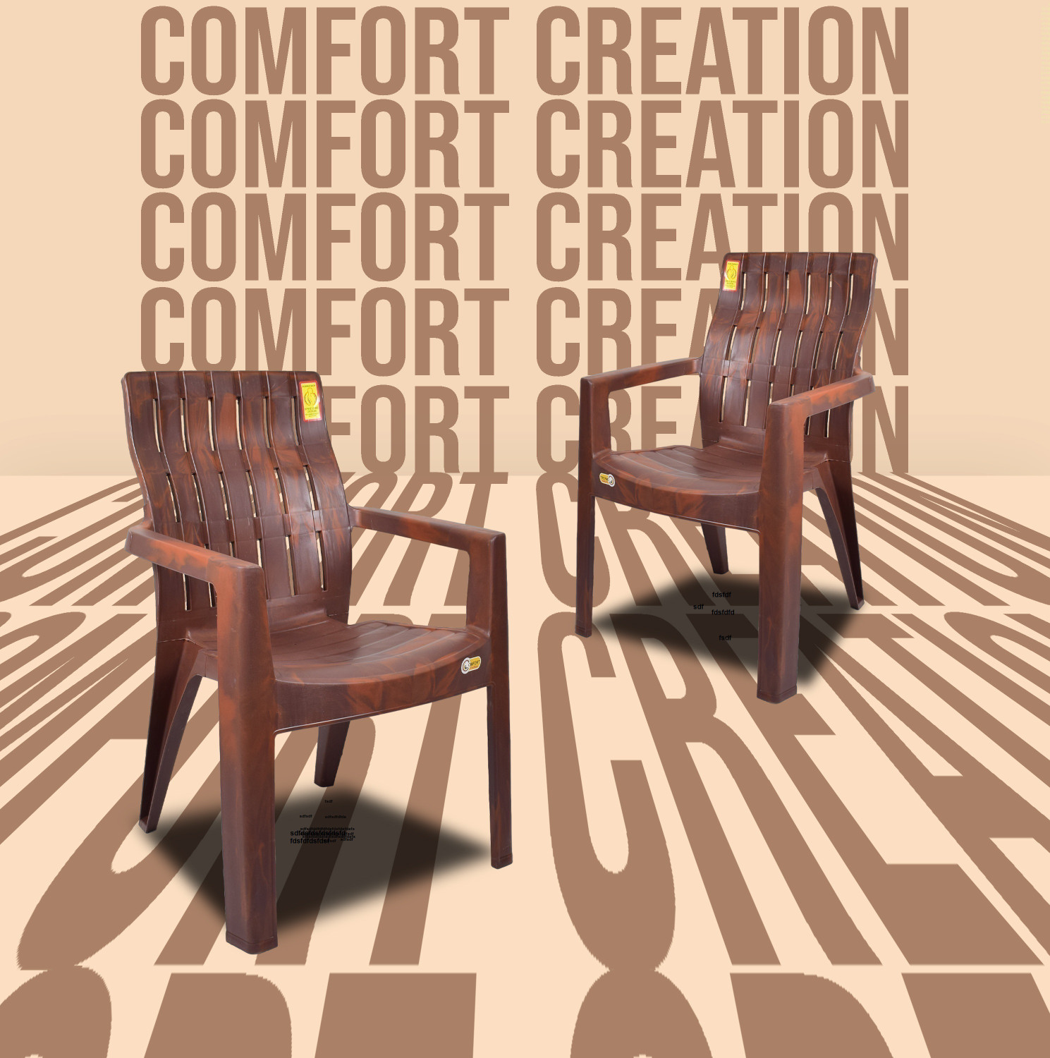 Image of COMFORT Creation Plastic Living Room Chair