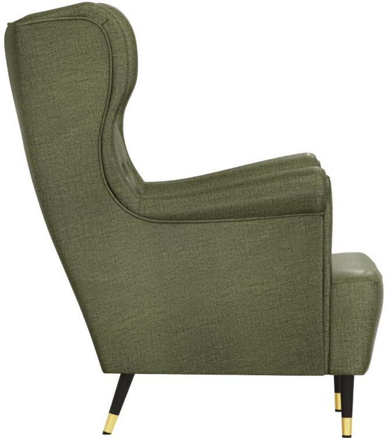 Image of Wakefit Nicco Wing Chair Solid Wood Living Room Chair