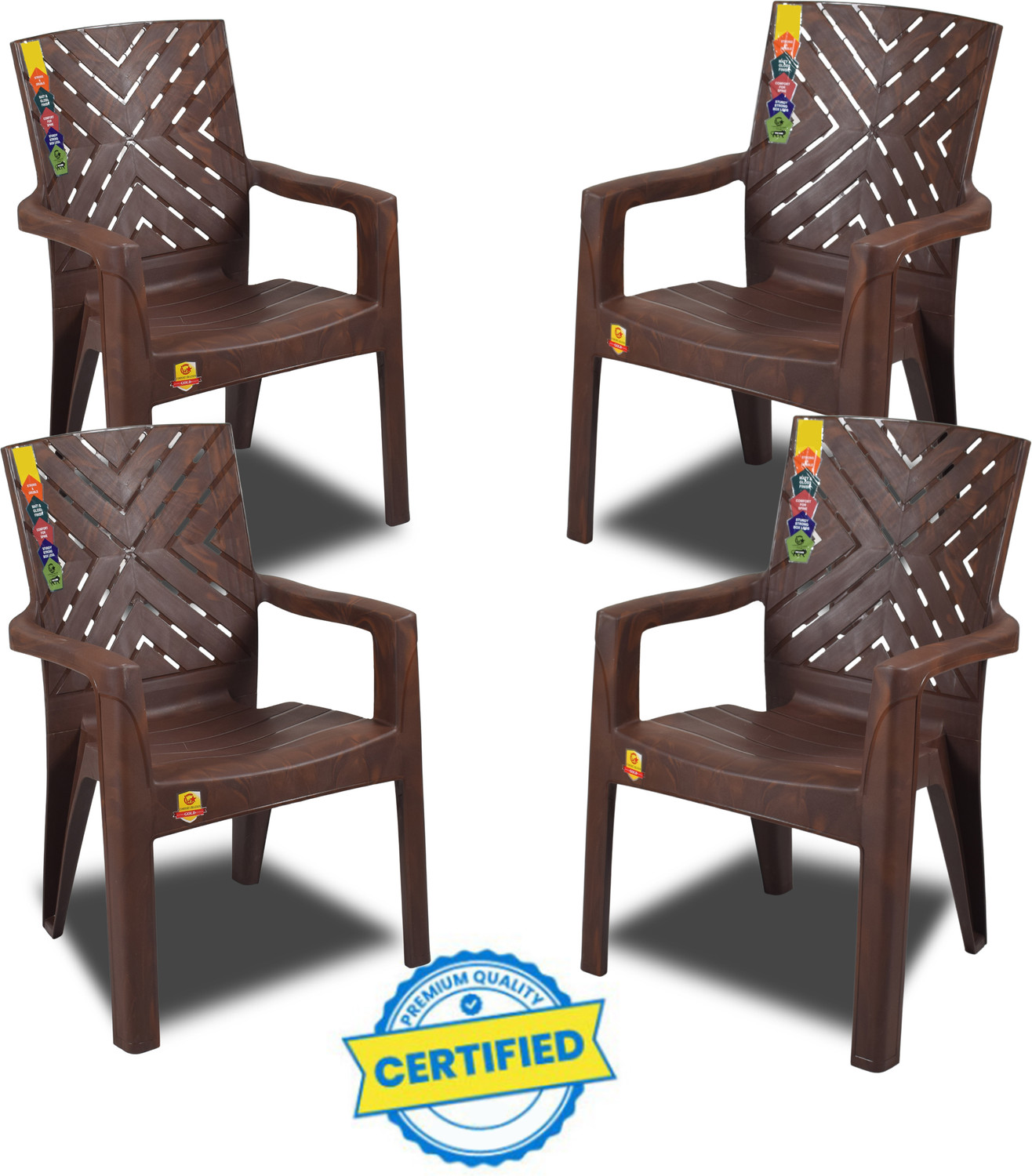 Image of COMFORT Creation New Model Titanium High Back Heavy Duty chair Plastic Living Room Chair