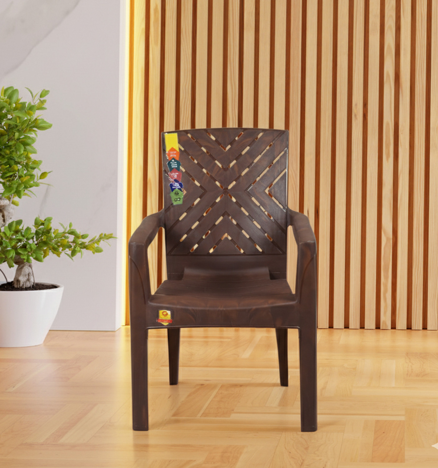 Image of COMFORT Creation New Model Titanium High Back Heavy Duty chair Plastic Living Room Chair