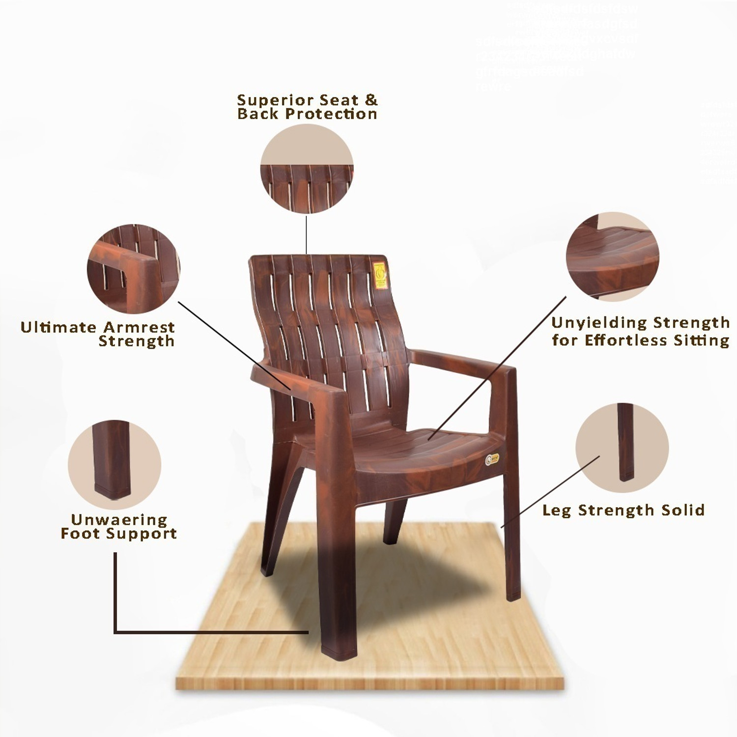 Image of COMFORT Creation Plastic Living Room Chair