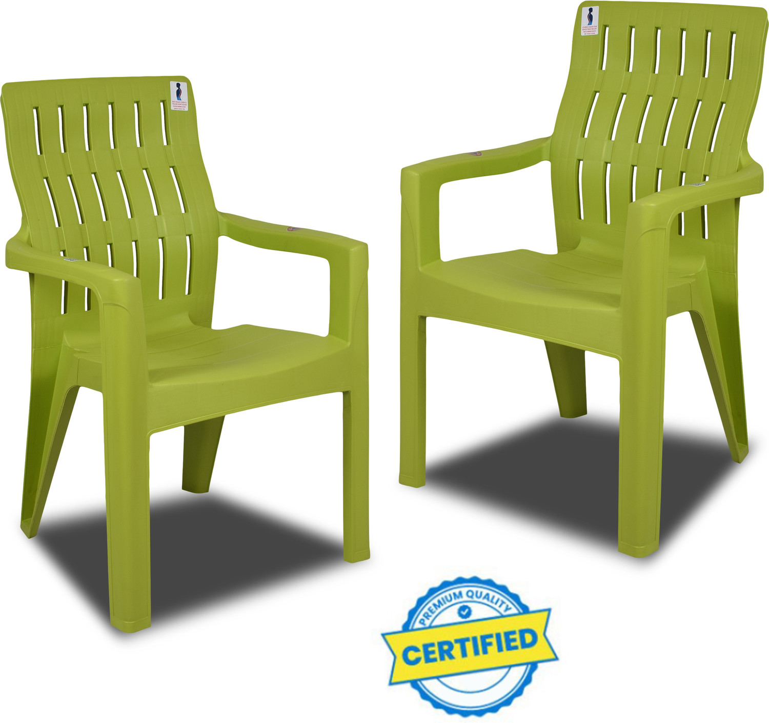 Image of COMFORT Creation Sigma High back heavy duty Premium chair-Set of 4 Plastic Living Room Chair