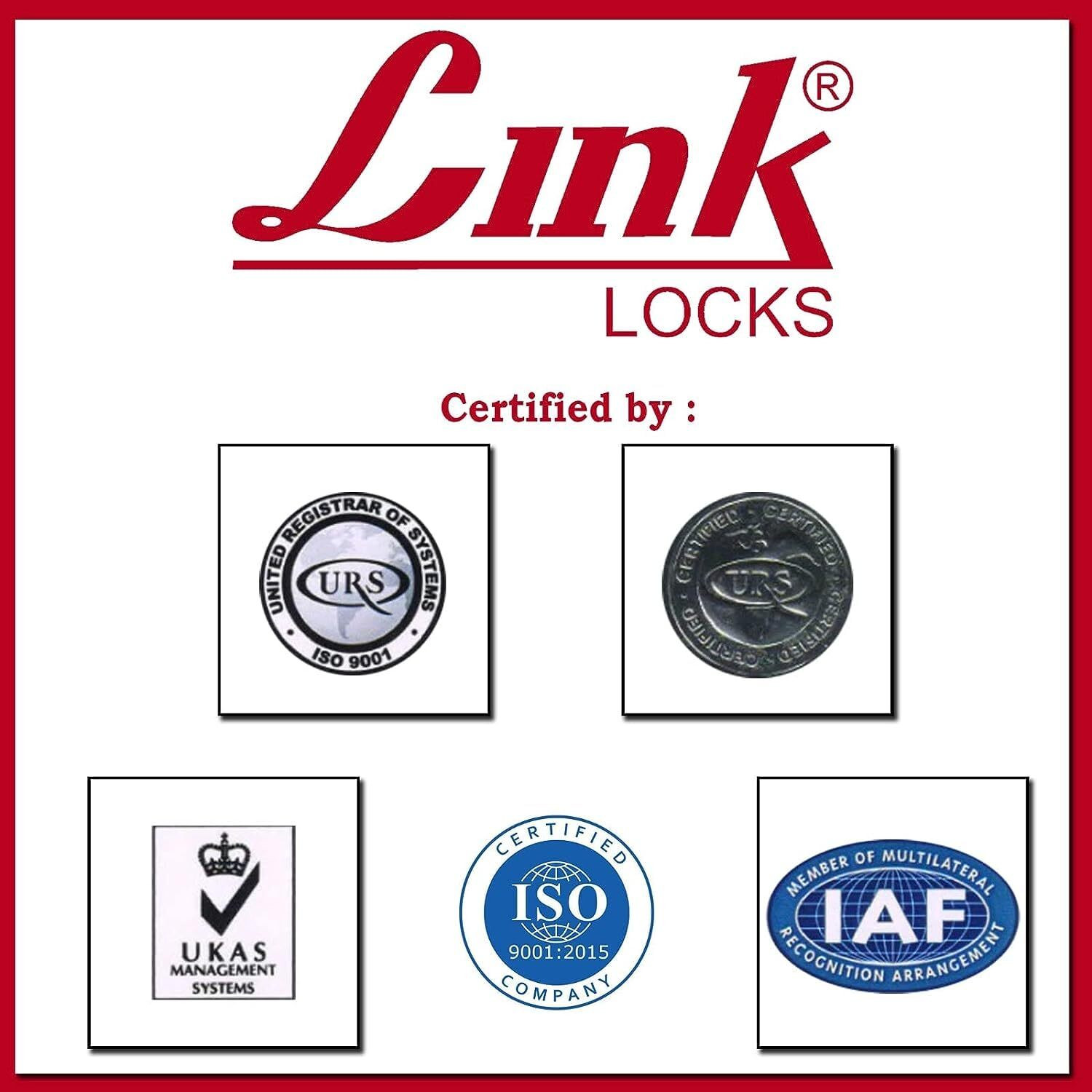 Image of Link Atoot 45mm Lock|Double Locking| Hardened Shackle|Brass Levers (Pack 2) Padlock