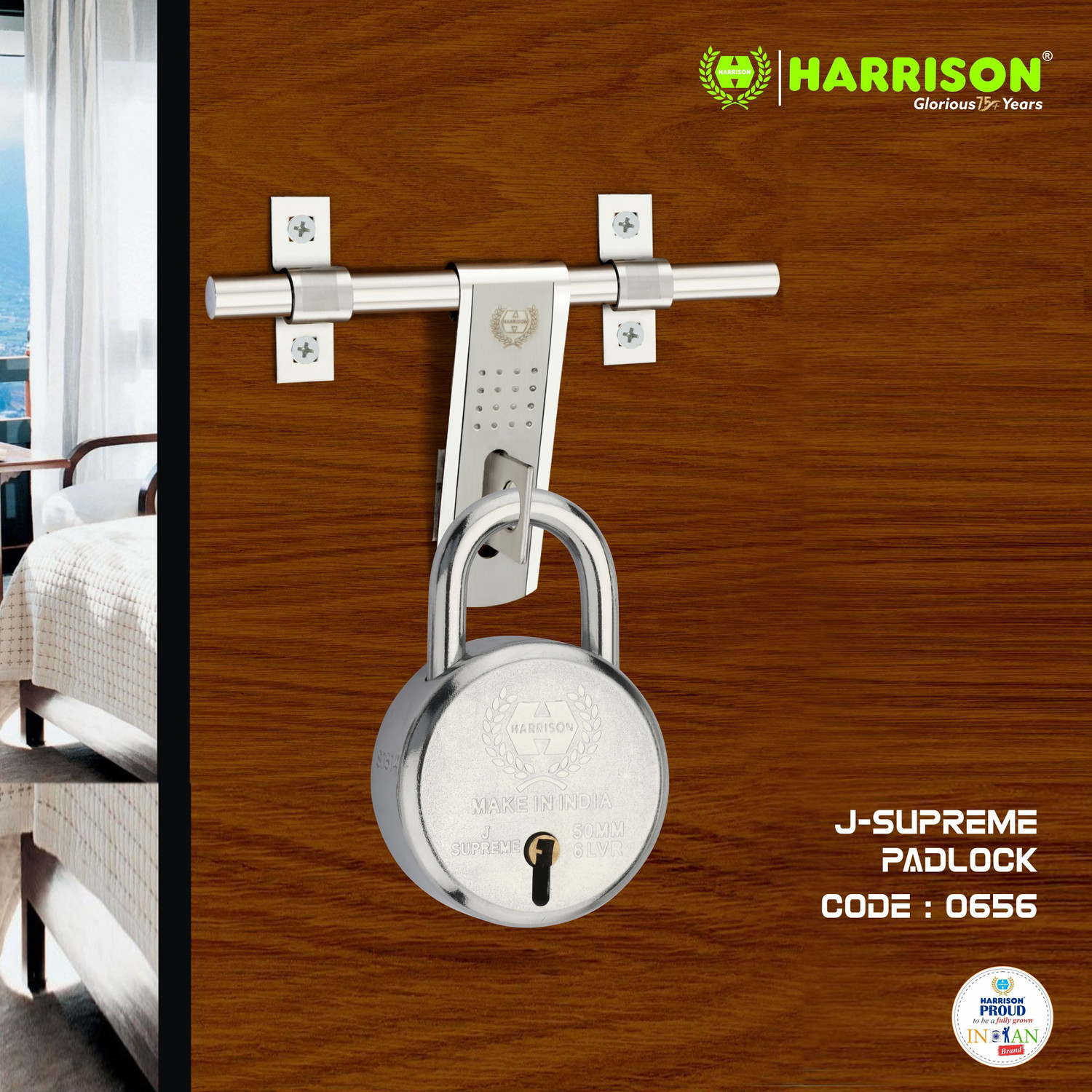 Image of HARRISON Lock Buy 1 Get 2 Free / 1 Lock 60mm 0673 with 2 Lock 50mm 0656 Padlock