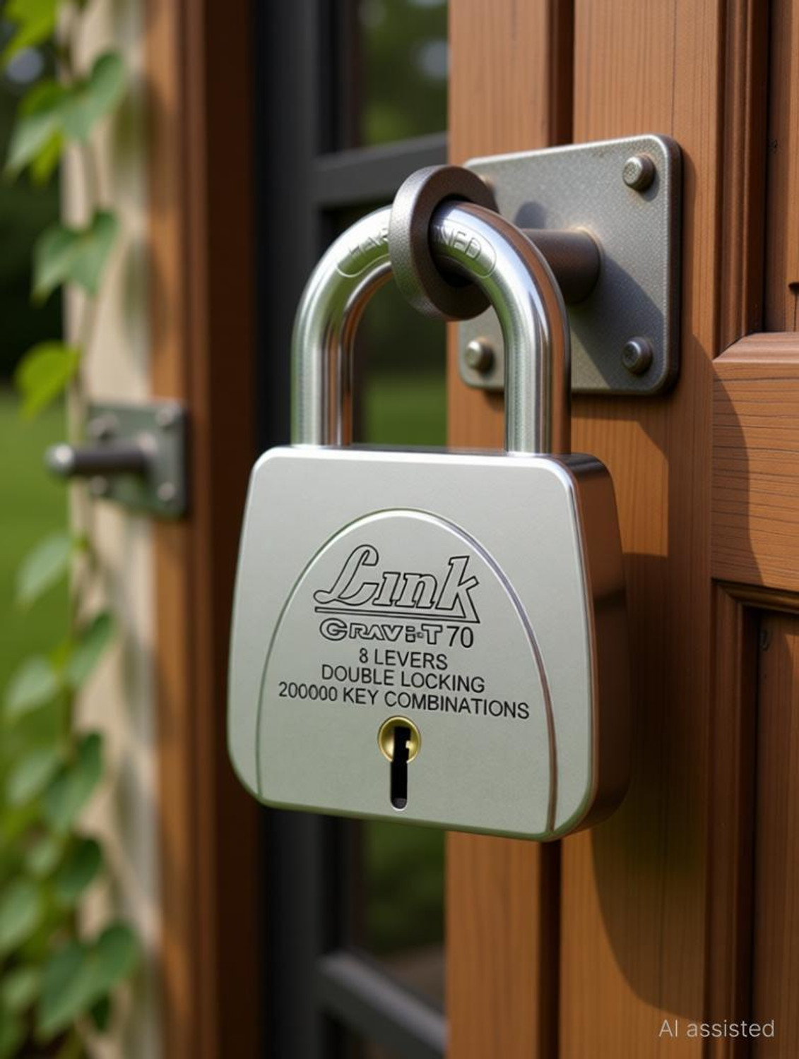 Image of Link Gravi-T 70mm Padlock | Lock For Door, office, Shop | Hardened Shackle Steel Body Padlock