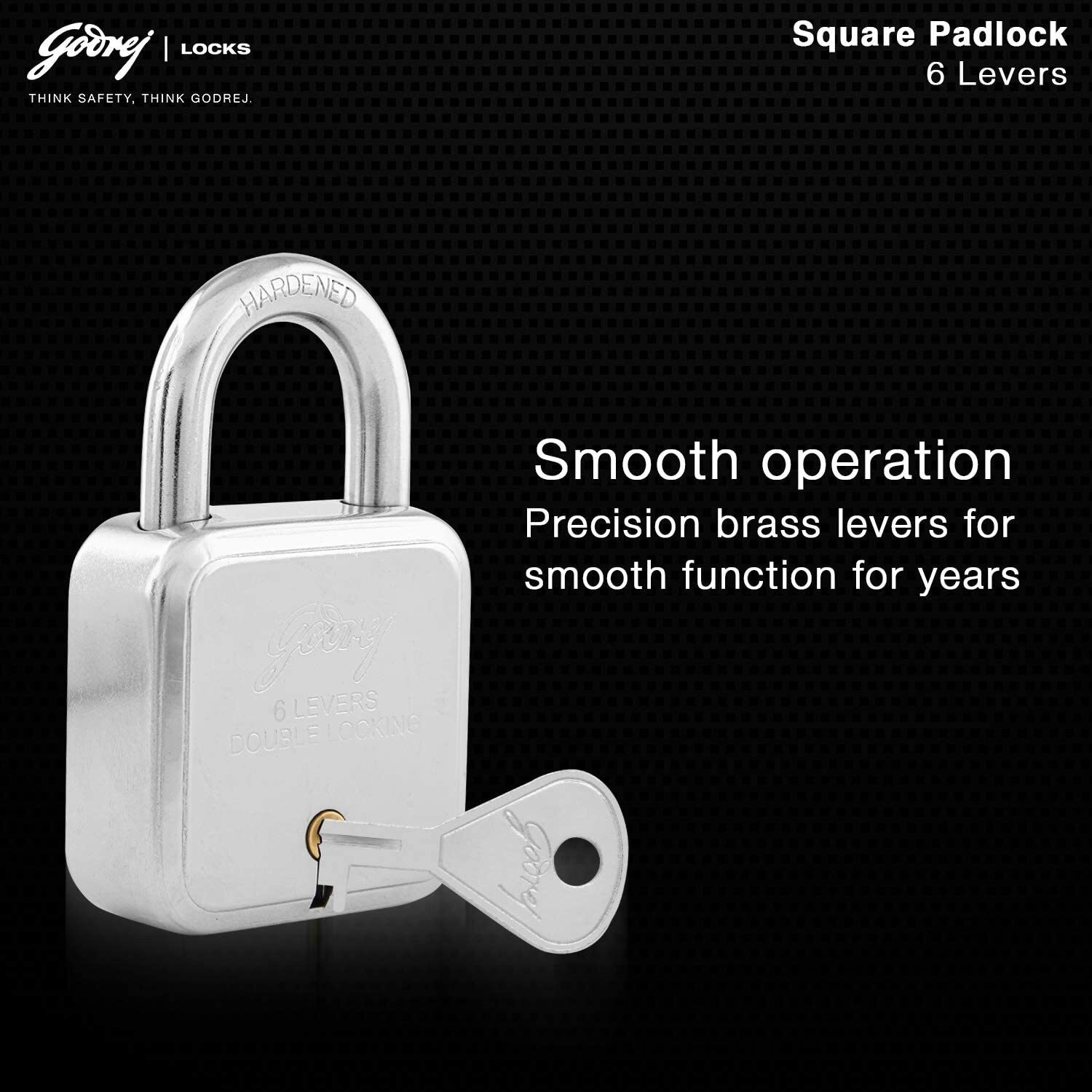 Image of Godrej Locks Stainless Steel Metallic Handlesets