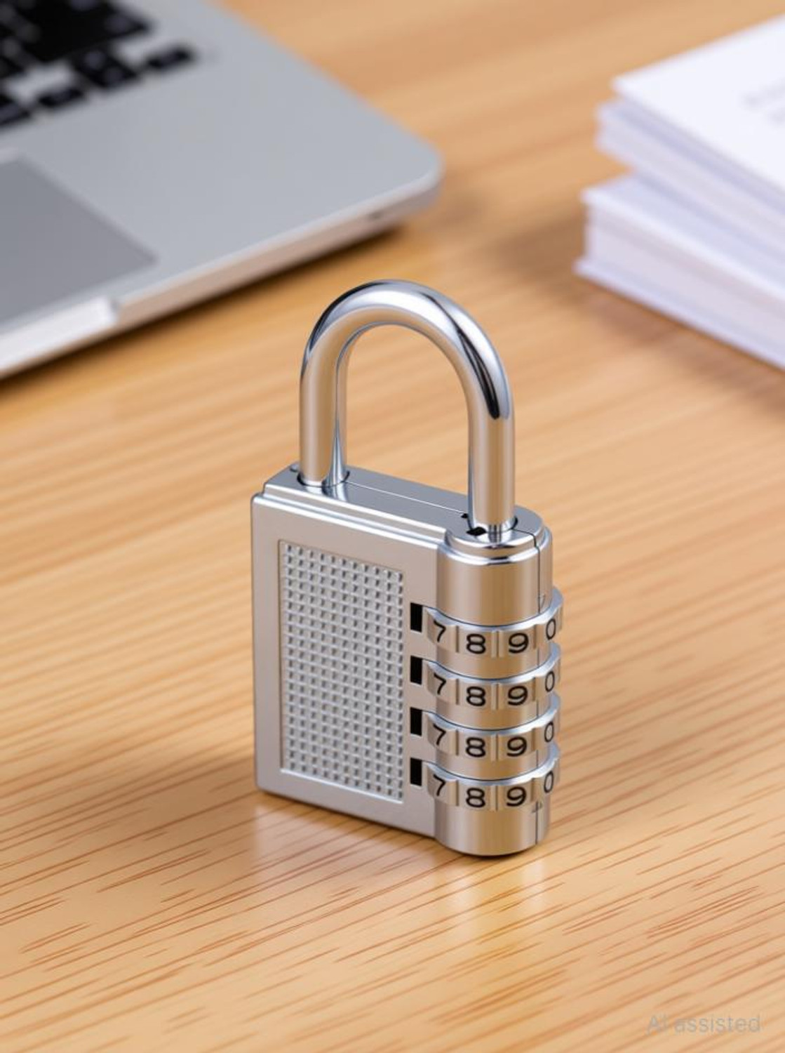 Image of KKD Resettable Combination 4 Digit Number Travel Luggage Password Lock For Home Office Padlock