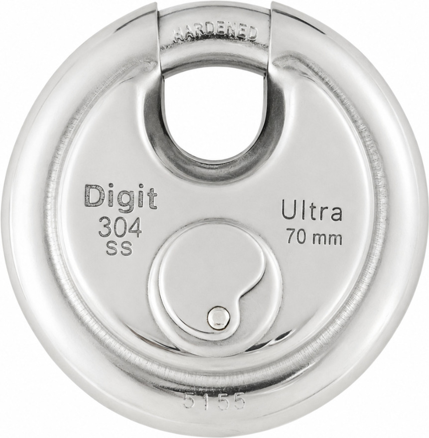 Image of DigitLocks 70 mm Stainless Steel Shutter Lock - 4 Brass Keys Lock