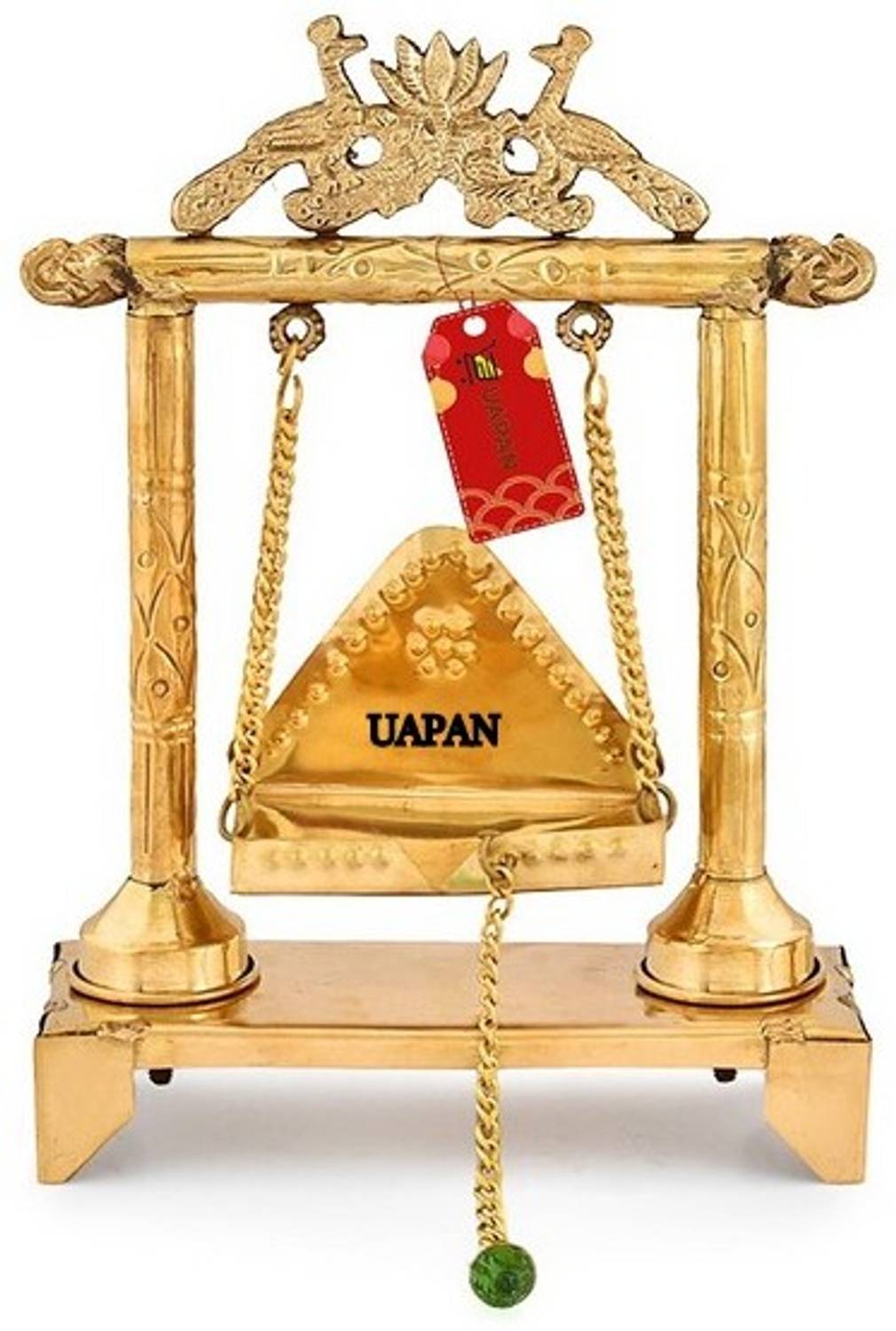 UAPAN Laddu Gopal, Krishna, Janmasthmi, Kanha, Ganesh, Jhula, swing, Brass Jhula Brass 28 cm x 9 cm Jhula