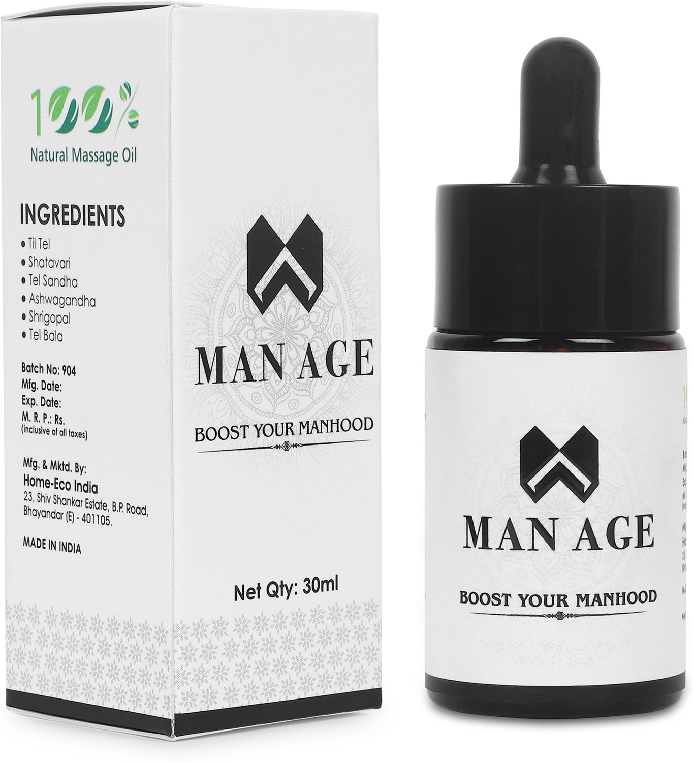Image of Man Age 100% Ayurvedic Pure & Natural Oil Lubricant Lubricant