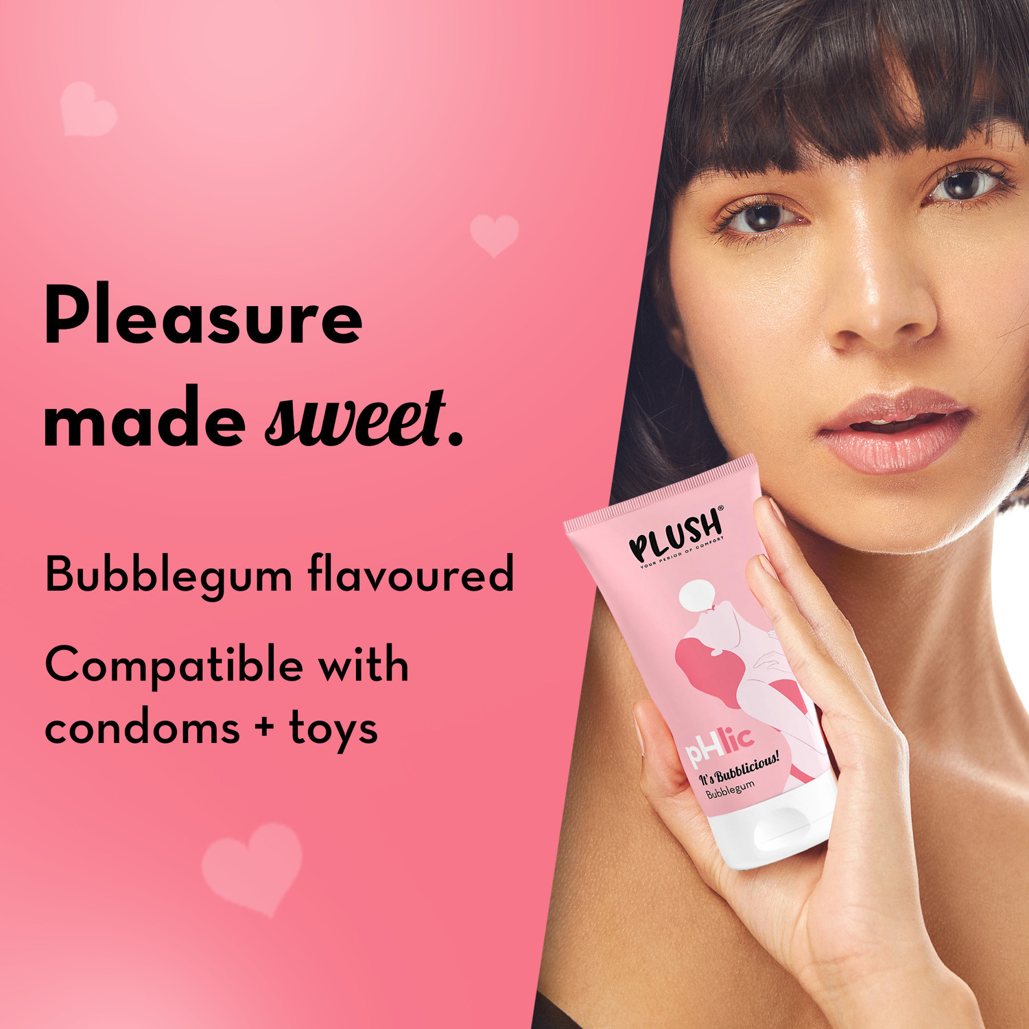 Image of PLUSH pHlic Water Based & pH Balanced Lubricant| Bubblegum Flavoured Lubricant