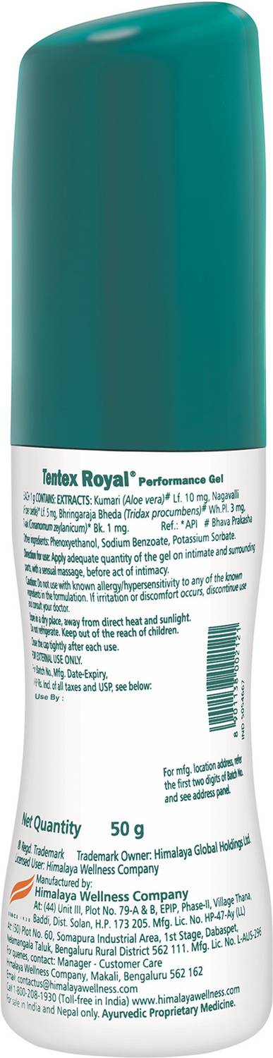 HIMALAYA Tentex Royal Lubricating Gel for Men Lubricant Price in India -  Buy HIMALAYA Tentex Royal Lubricating Gel for Men Lubricant online at  Flipkart.com