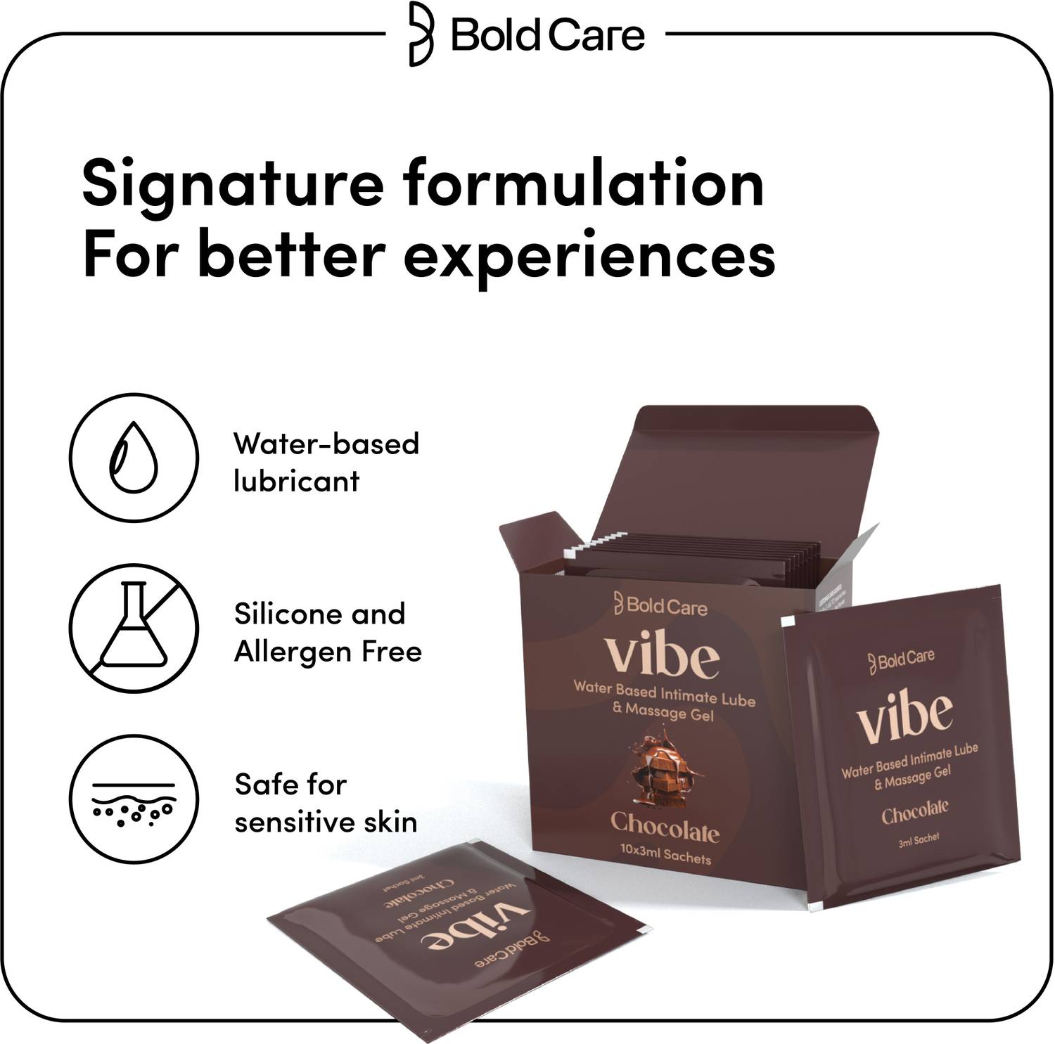 Bold Care Lube Water-Based Lubricant Sachets | Chocolate Flavored | 10x3gms  Lubricant Price in India - Buy Bold Care Lube Water-Based Lubricant Sachets  | Chocolate Flavored | 10x3gms Lubricant online at Flipkart.com
