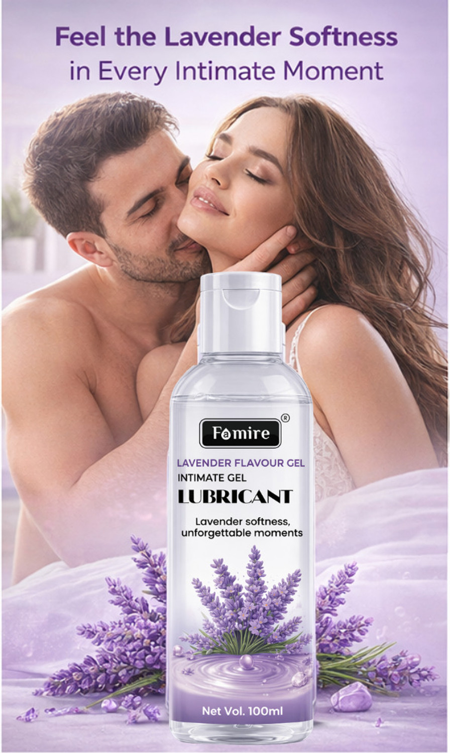 Image of Famire Lube 100ml - Lavender Flavoured Lubricant | Water Based Lubricant