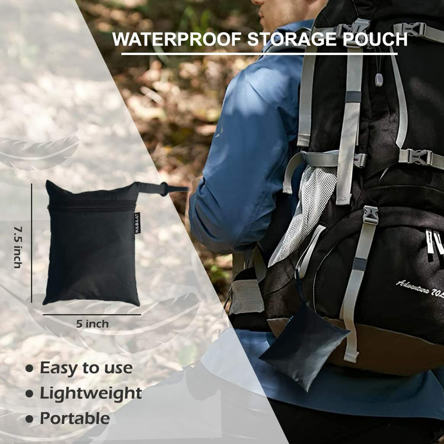 Image of SBTs 1 Bag Cover Waterproof Rain Cover for Backpack Bags, Rainproof Dust Protector Luggage Cover