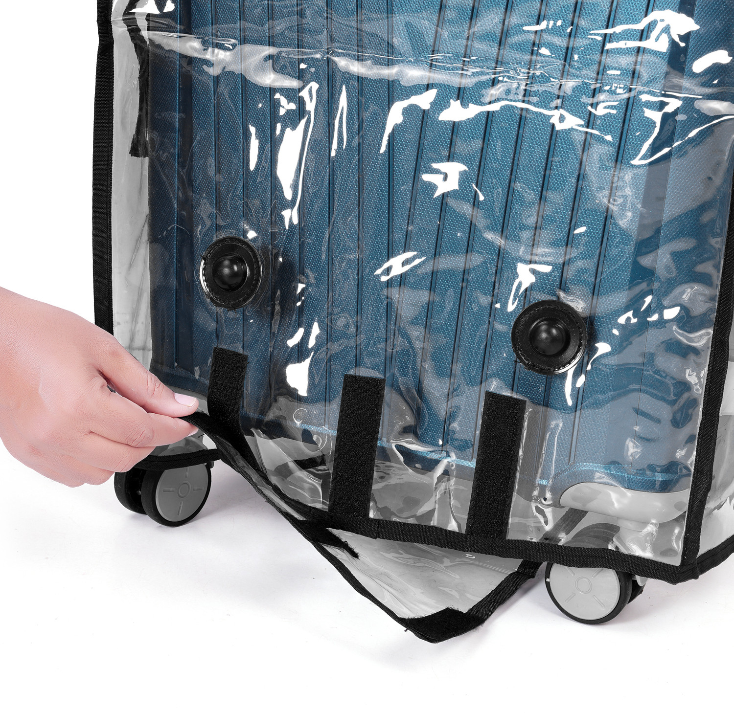 Image of Giraffe Trolley Bag Transparent Cover PVC Dust Proof Cover Luggage Bag cover trolly 23transprint 20 Luggage Cover (20 inch, CLEAR)