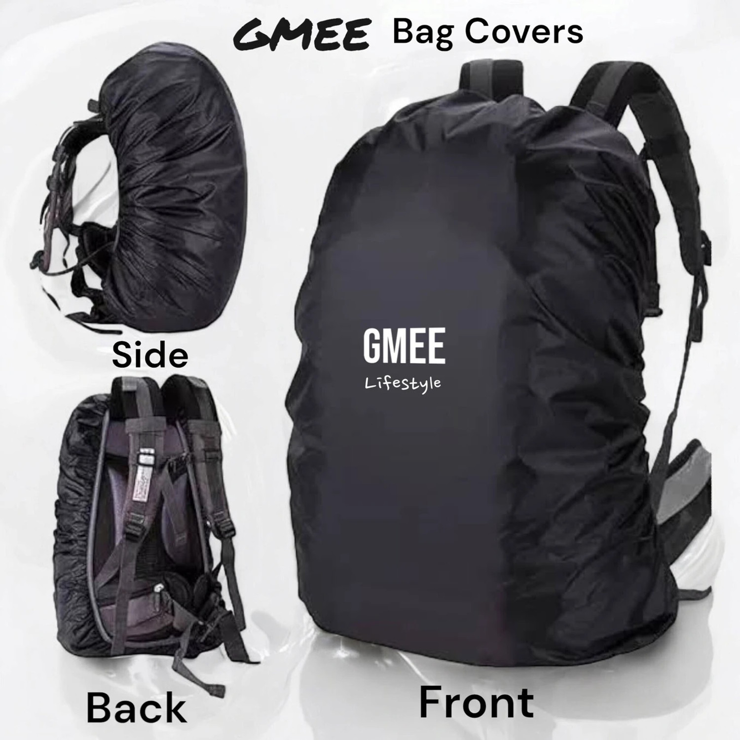 Image of GMEE Waterproof Rain Dust Cover 30L to 50L Laptop Hiking Sports bag WeatherMax Luggage Cover