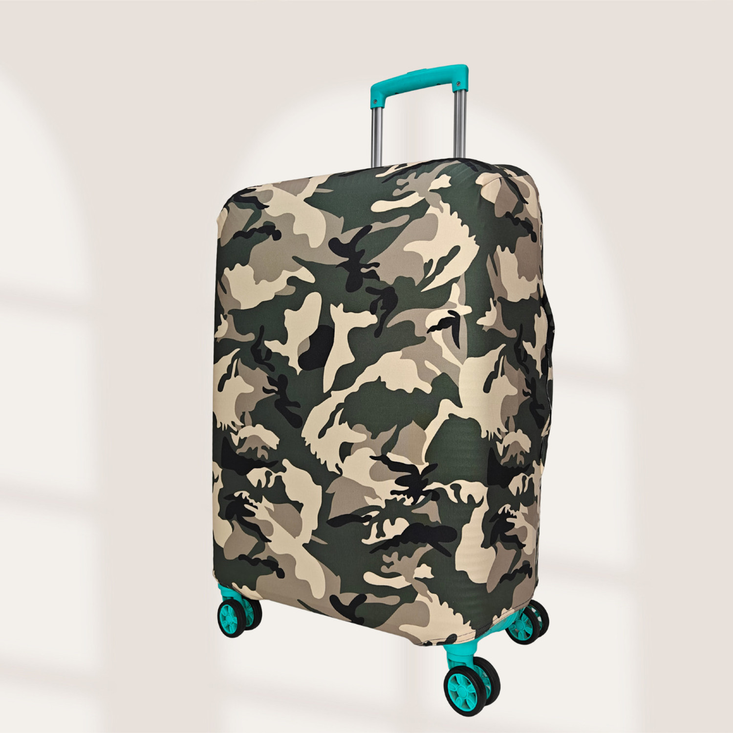 Image of NT Creation Printed Travel Suitcase Trolley Bag Covar (Protector) - Scratch & Dust Proof Stretchable & Scratchproof , Reusable And Washable, Durable Fabric. Luggage Cover