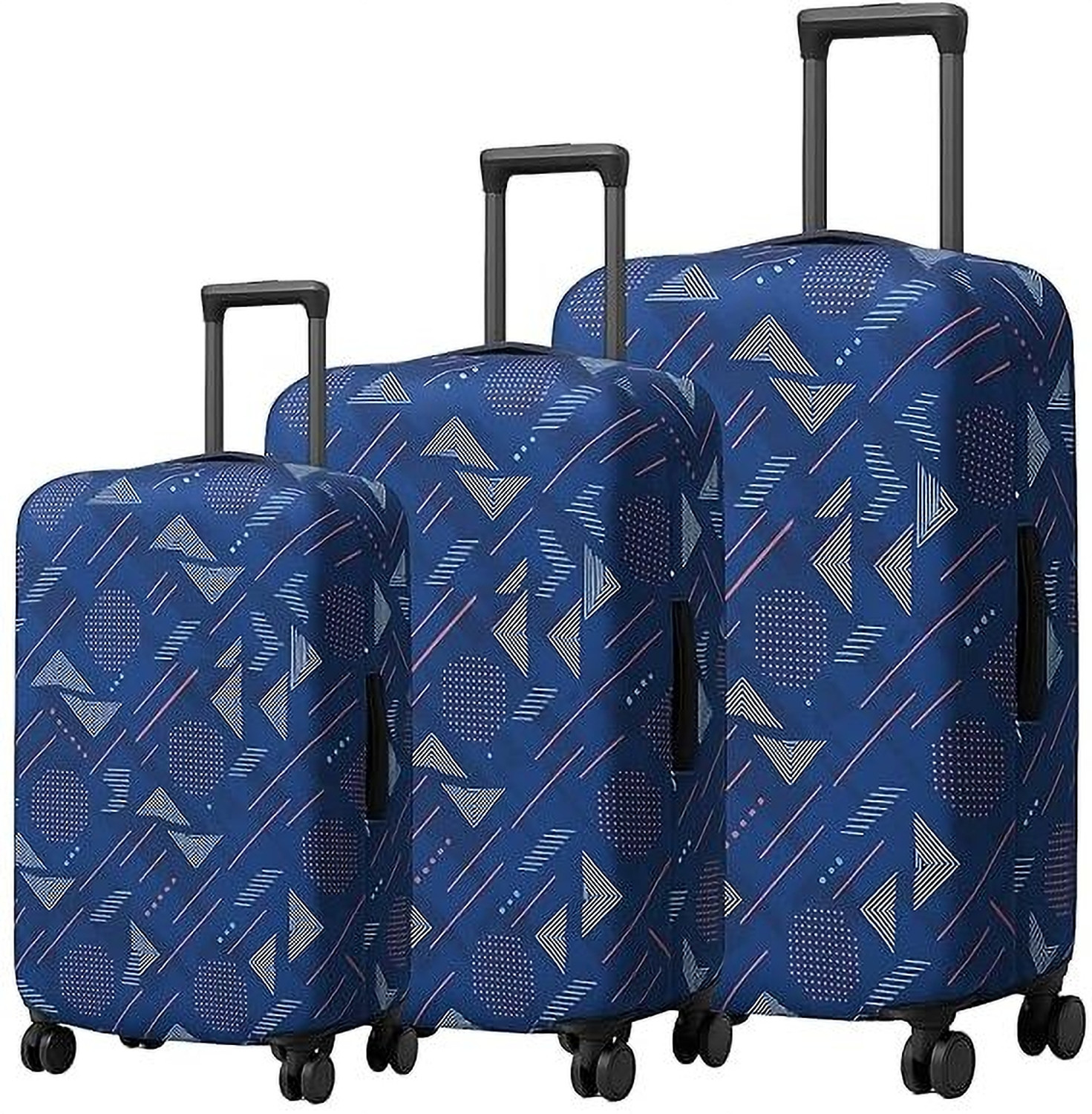 Image of lisahub Trolley Bag Cover Fabric Luggage Cover Protective Small Size Trolley Cover for Suitcase(Fits Only On Fiber-Plastic Trolley Bag)20+24+28 Luggage Cover