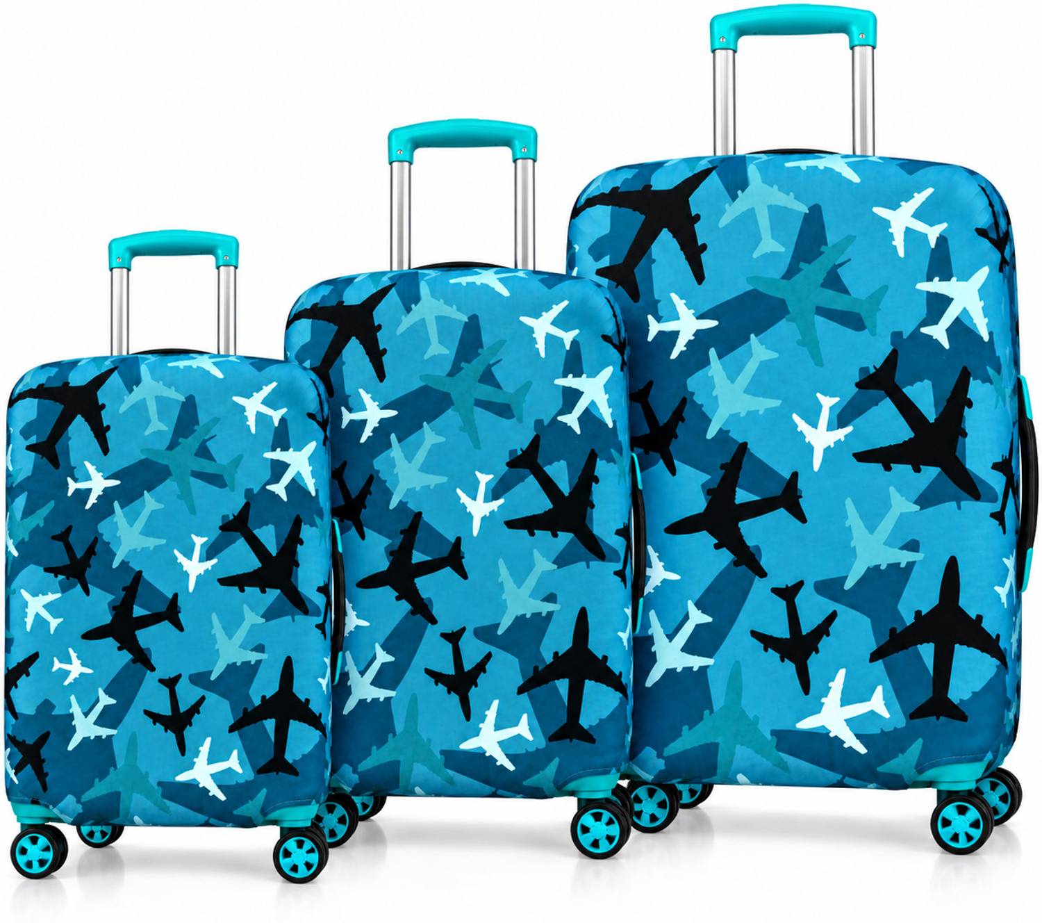 TRENDGROWW Multi Plane Multi Plane Theme Trolley Bag Cover Luggage Cover