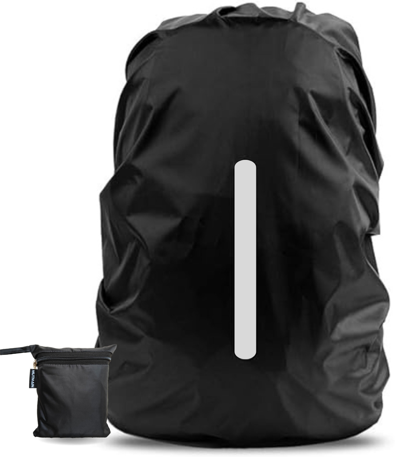Image of MUTMAIN Reflective Bag Cover Waterproof 40l to 50L Rain Cover for Backpack Hiking, Trekking, Camping Rubberized Material Luggage Cover