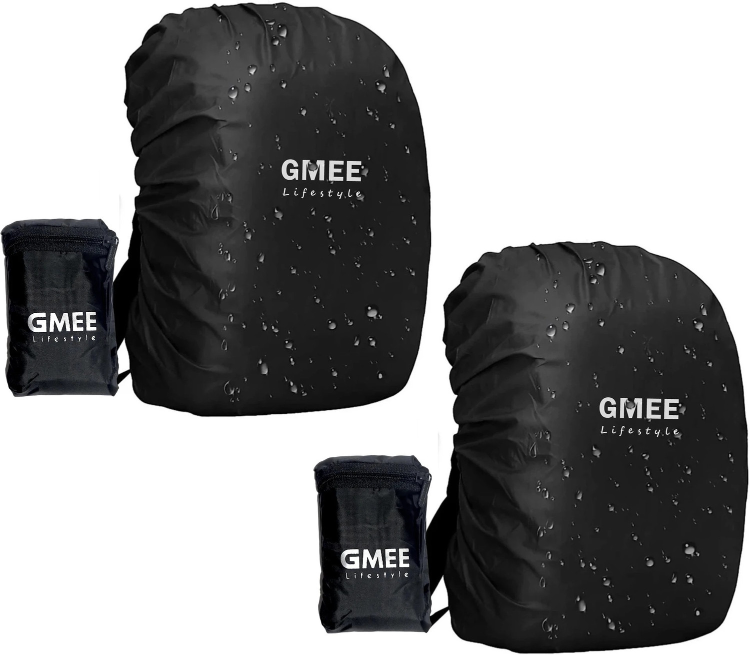 Image of GMEE Waterproof Rain Dust Cover 30L to 50L Laptop Hiking Sports bag Elastic Luggage Cover Luggage Cover