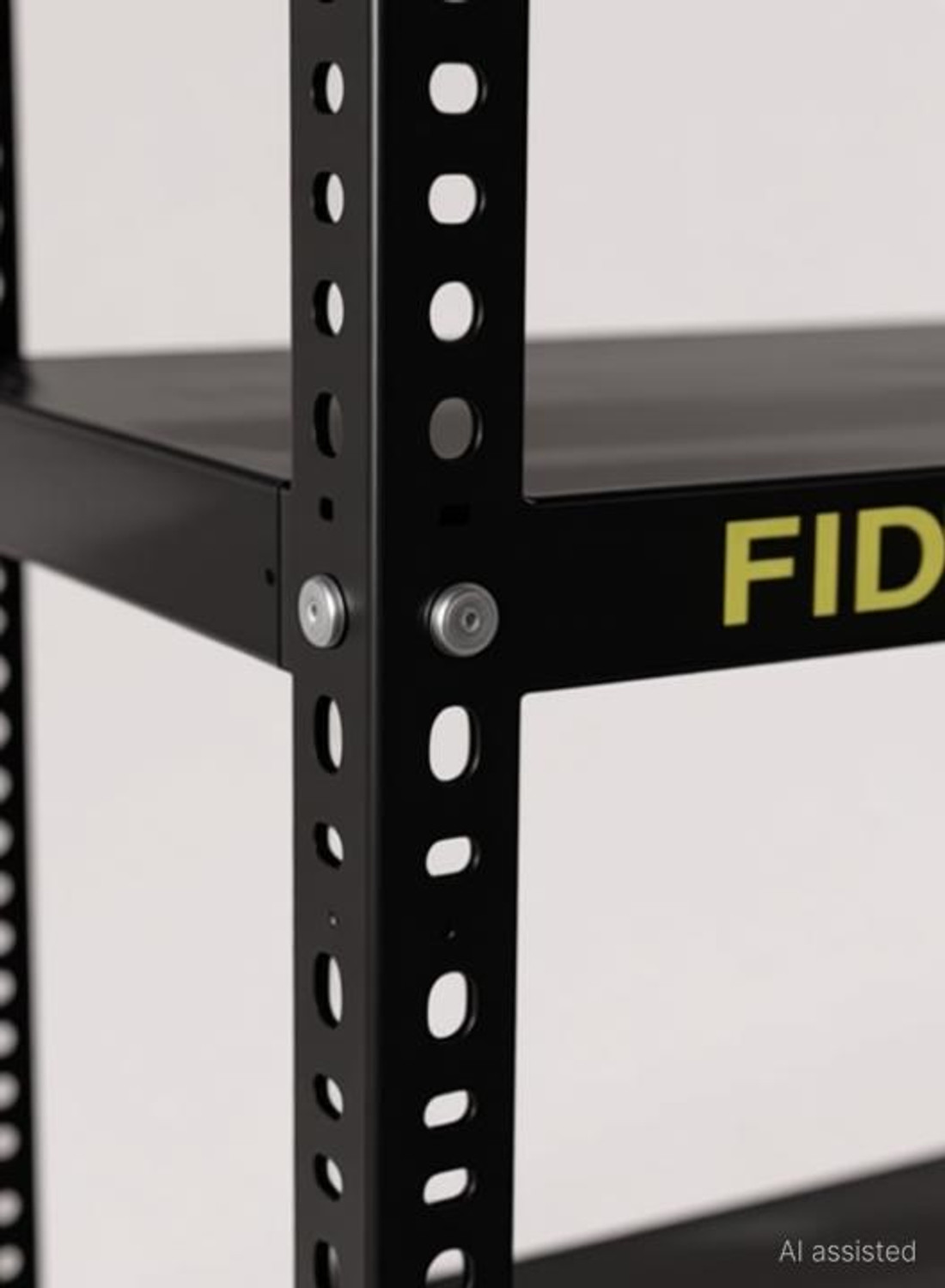 Image of FIDVI Iron Rack Metal Shelves Storage Shop Rack Luggage Powder Coated (09 inchWx29 inchLx36 inchH) Iron Wall Shelf