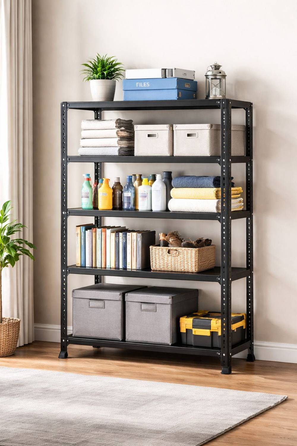 Perfect Steel Traders Angle CRC Sheet 5 Shelves Multipurpose