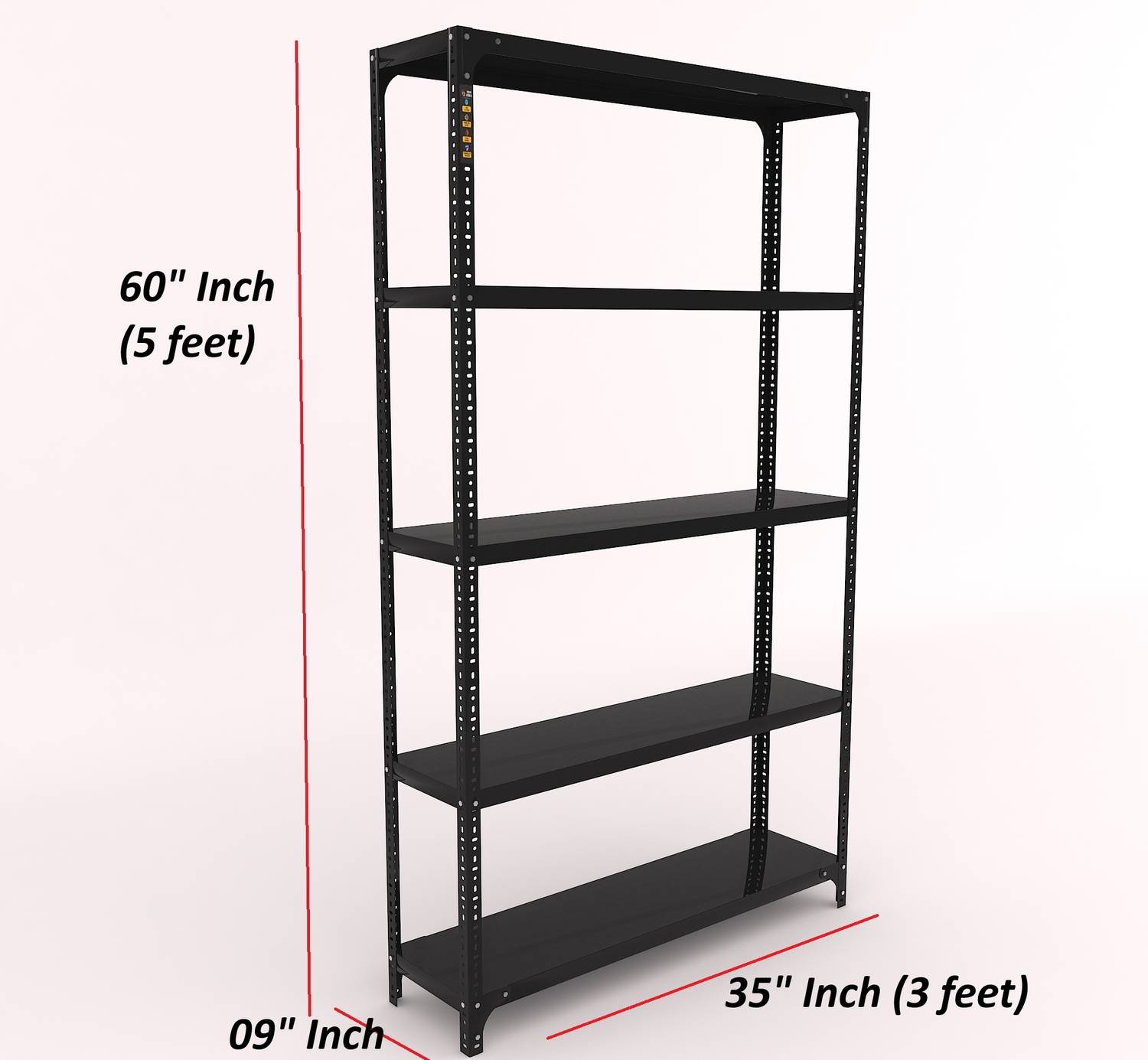 FIDVI Iron Rack Metal Shelves Storage Shop Rack Luggage Powder
