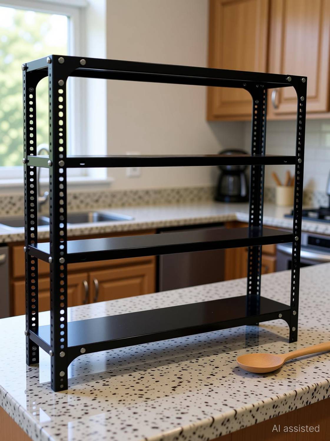 FIDVI FERRO 4-Shelf Kitchen Rack 09x29x36 Inch - Image 2