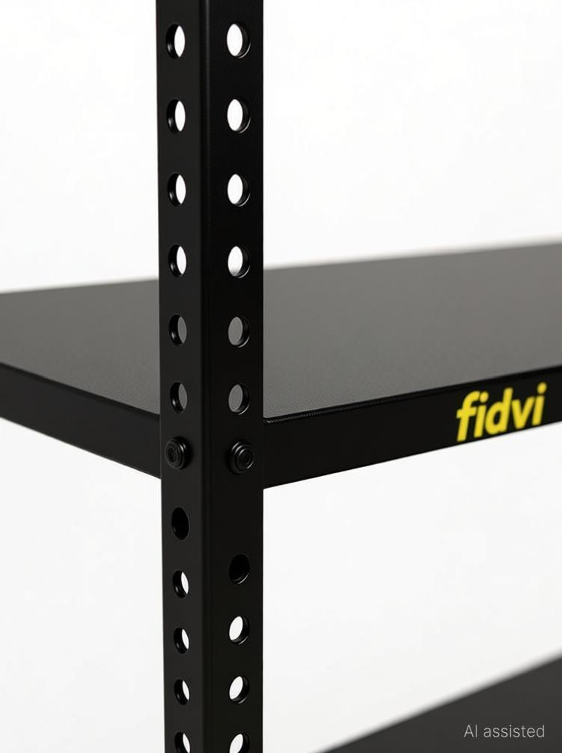 Image of FIDVI Iron Rack Metal Shelves Storage Shop Rack Luggage Powder Coated (09 inchWx35 inchLx72 inchH) Iron Wall Shelf