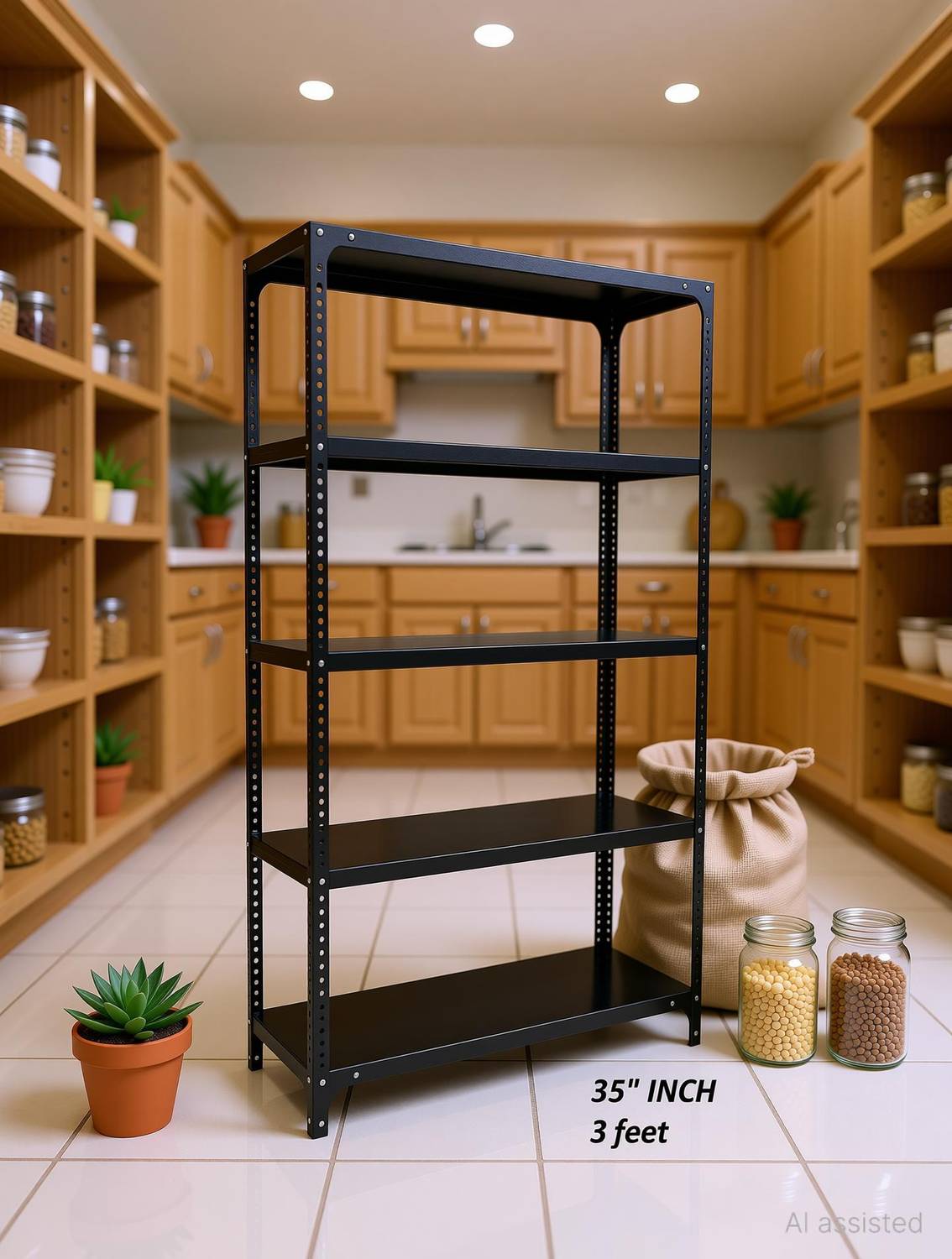 木製ラック・ウッドラック 612.Antique Iron Shelf Indonesia FIDVI Iron Rack Metal Shelves Storage Shop Rack Luggage Powder