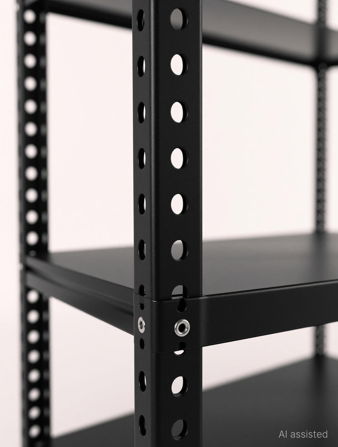 Image of FIDVI Iron Rack Metal Shelves Storage Shop Rack Luggage Powder Coated (12 inchWx35 inchLx60 inchH) Iron Wall Shelf