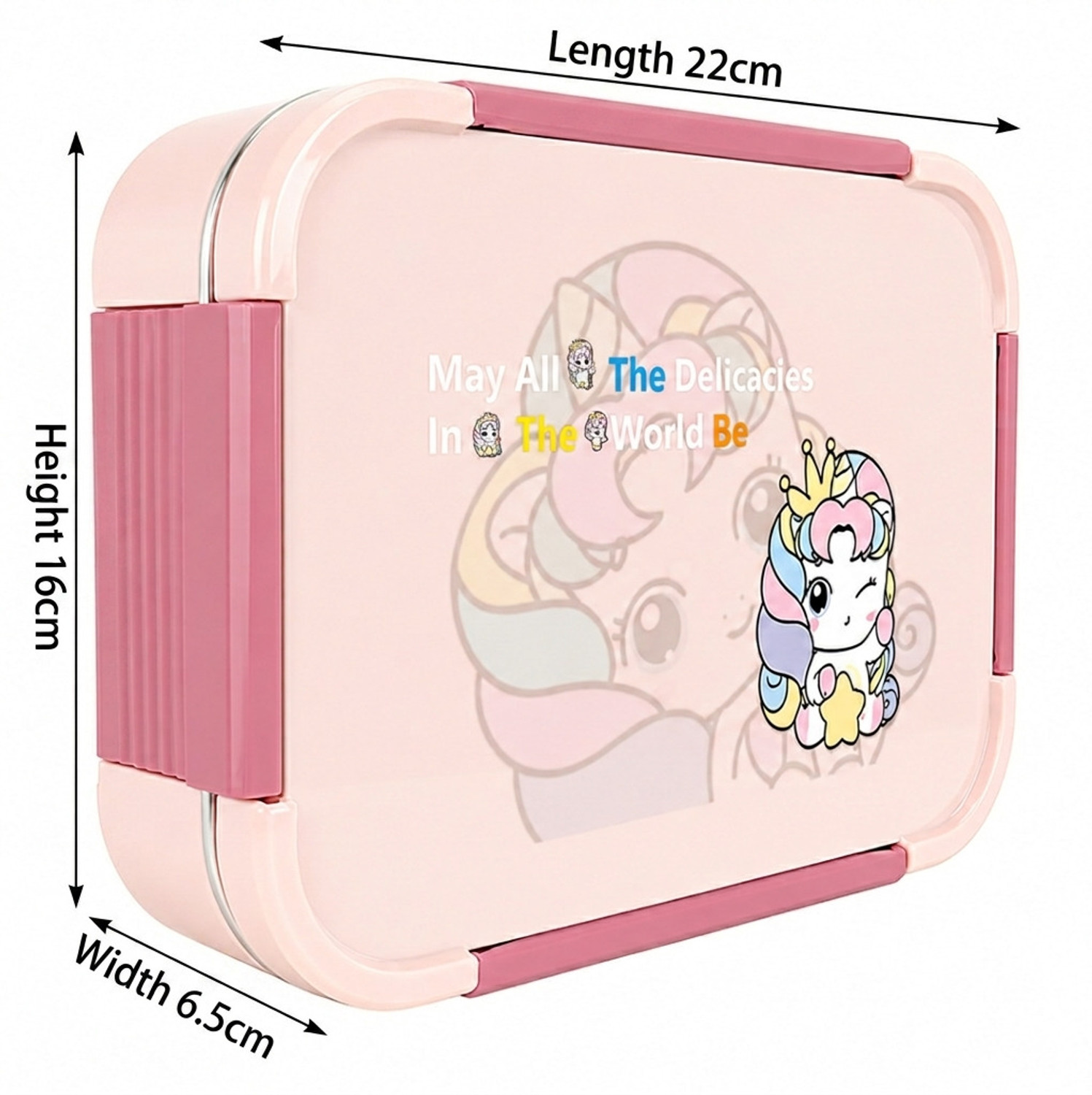 Image of BLLUEX Insulated 3-Section Tiffin Box - Secure Clip Locks, BPA-Free, Leak-Proof Bento 3 Containers Stainless Steel, Plastic School Lunch Box