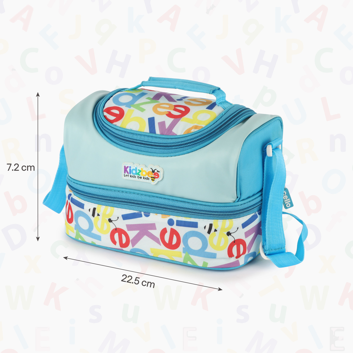 Image of cello Kidzbee Mini Meal Stainless Steel Leak Proof Tiffin Box Set with Jacket For Kids 1 Containers Stainless Steel, Plastic School Lunch Box