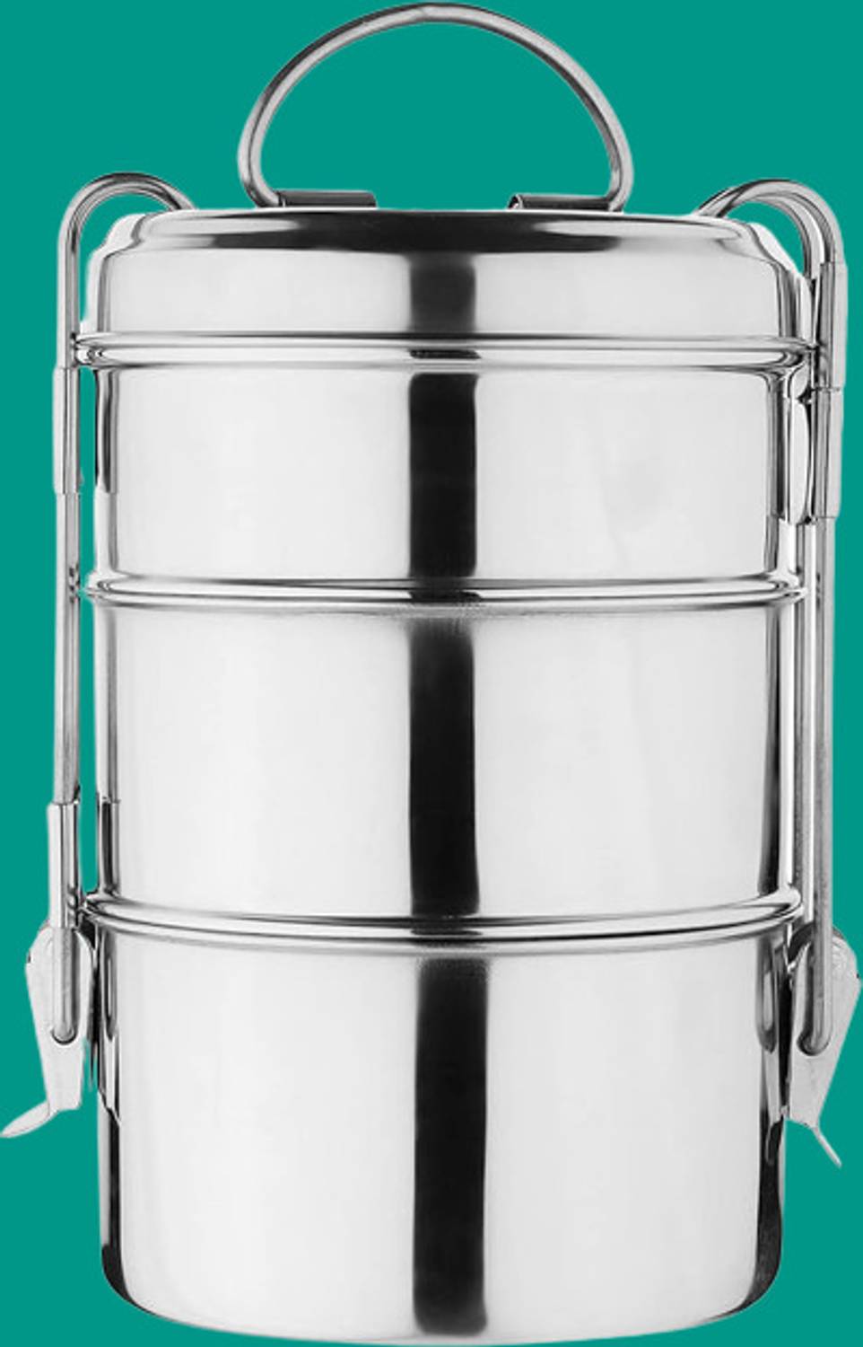 AEROBIX STEEL 3 TIFFIN 131 3 Containers Stainless Steel Office Lunch Box