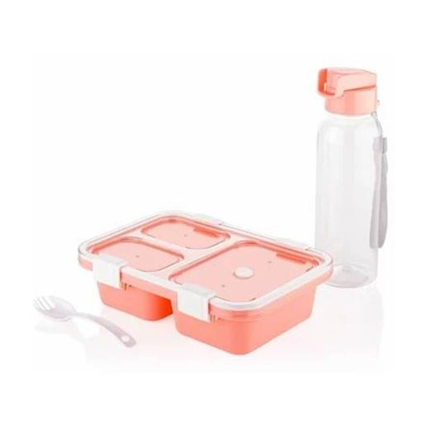 Balaji Enterprise Lunch Box & Water Bottle Combo for Kids | Tiffin Box 900 ml 3 Containers Plastic School Lunch Box
