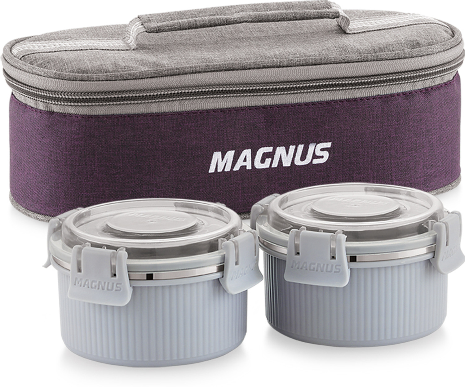 Image of Magnus Microwave Avanza 2 - Stainless Steel Lunch box 2 Containers Stainless Steel Office Lunch Box