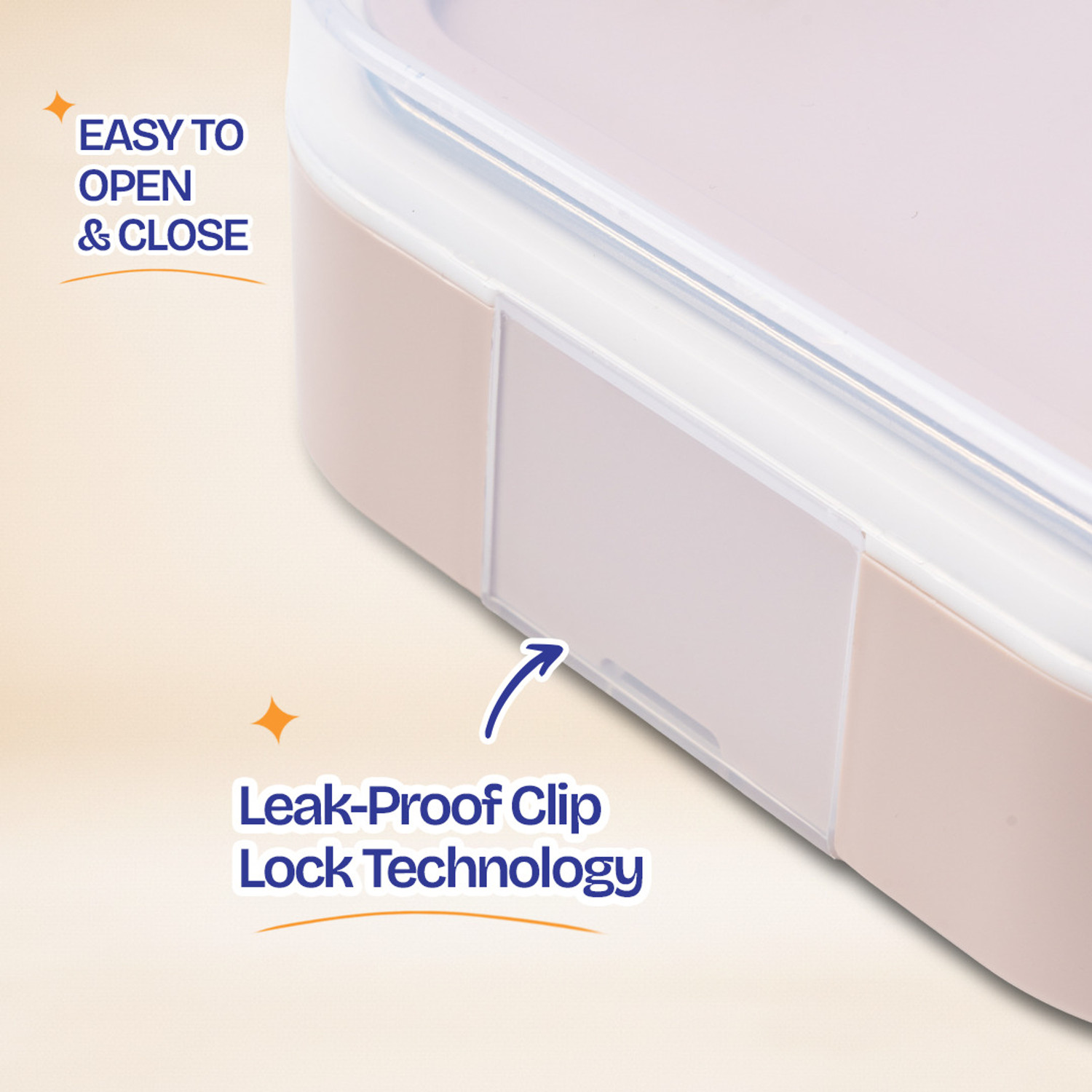 Image of MyneeMoe KOSTA-3 Insulated Stainless Steel Lunch Box 3 Compartment Leakproof Bento Tiffin 3 Containers Stainless Steel, Plastic School Lunch Box