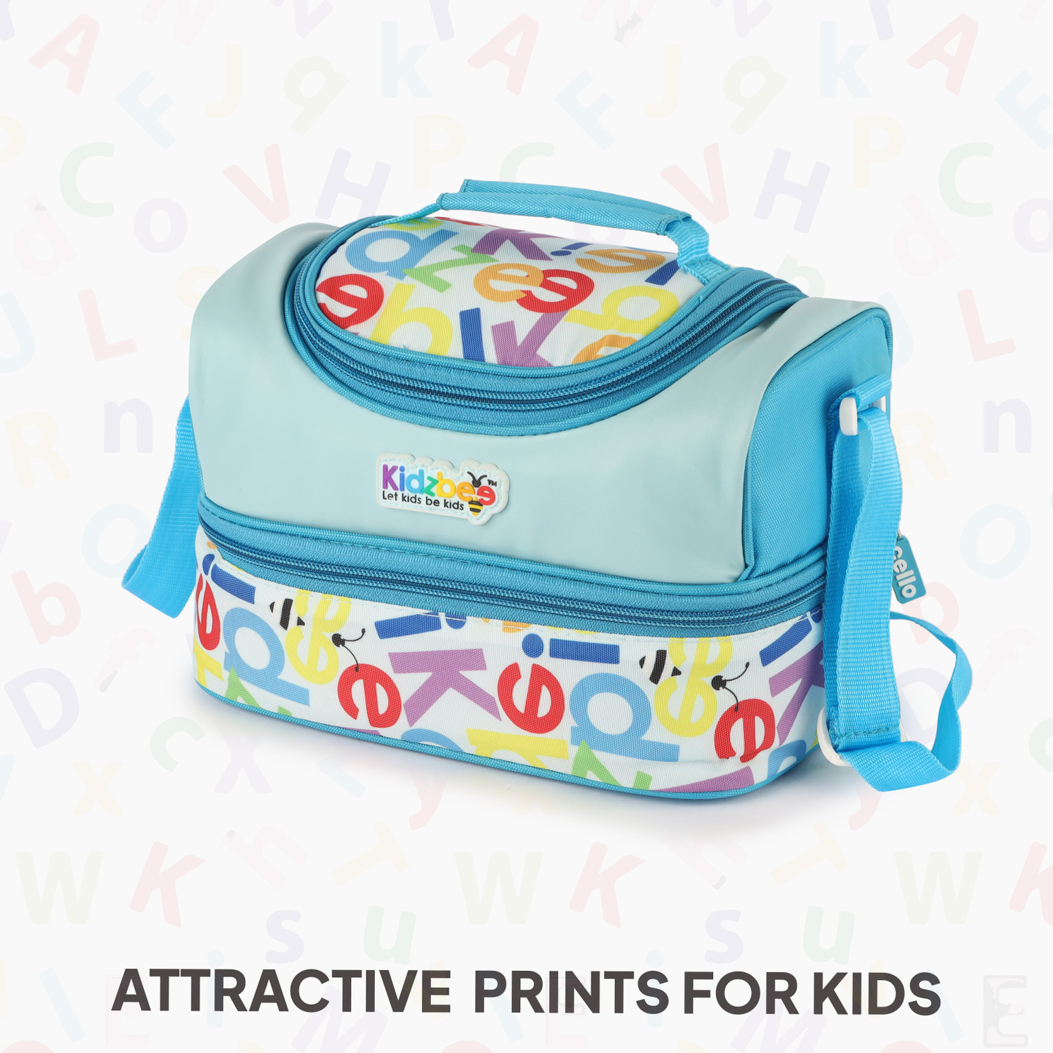 Image of cello Kidzbee Mini Meal Stainless Steel Leak Proof Tiffin Box Set with Jacket For Kids 1 Containers Stainless Steel, Plastic School Lunch Box