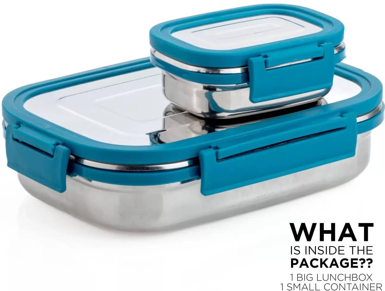 BLLUEX Craze Stainless Steel Tiffin Lunch Box 2 Containers - Image 4