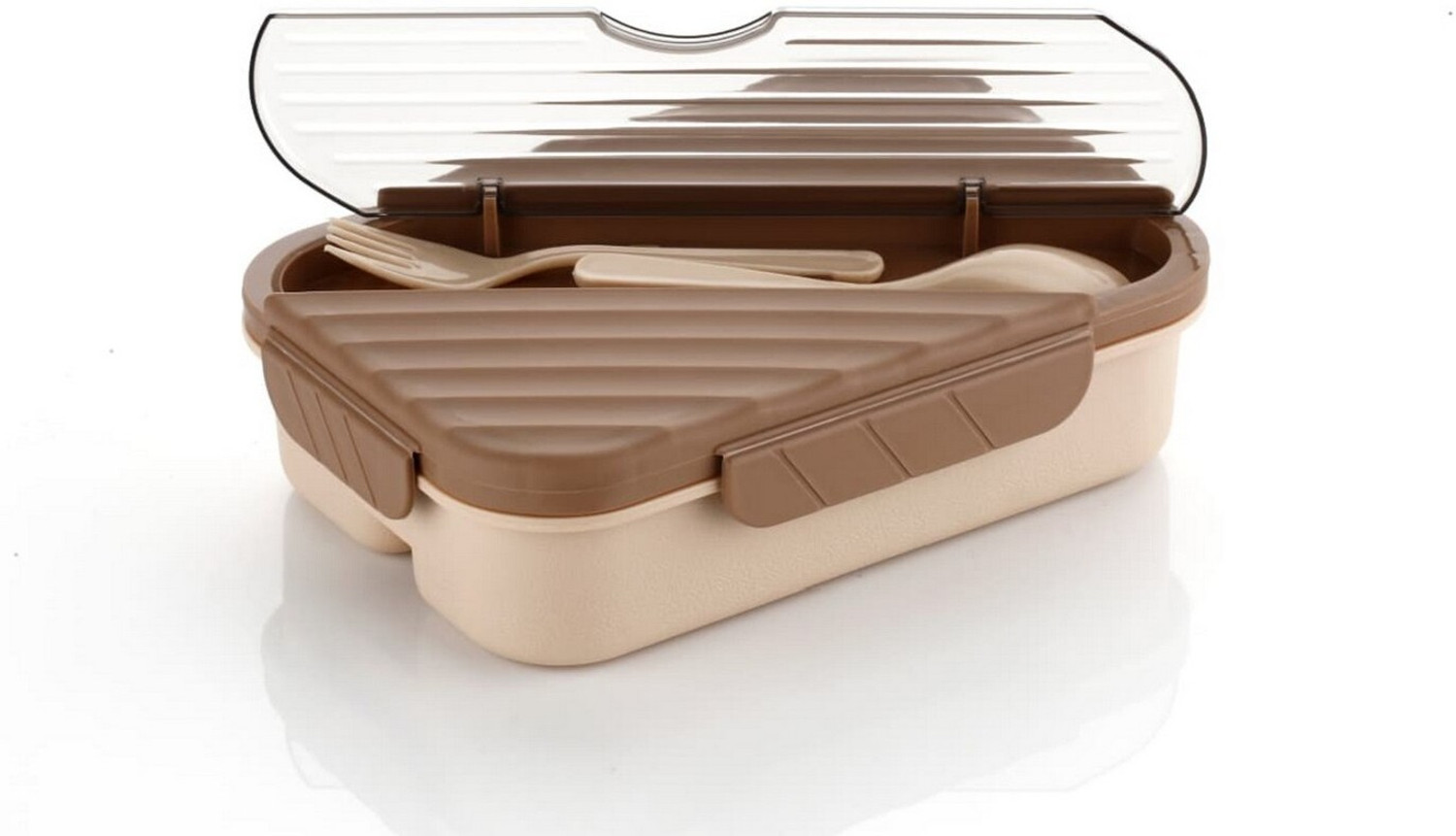 Image of Masox Store Airtight Leakproof Bento Box for Kids Sandwich Picnic Travel Use 1 Containers Plastic Office Lunch Box (600 ml)