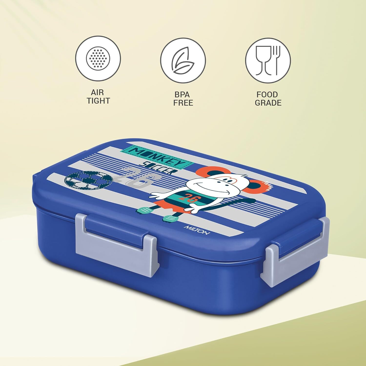 Image of MILTON New flatmate 2 Containers Stainless Steel School Lunch Box