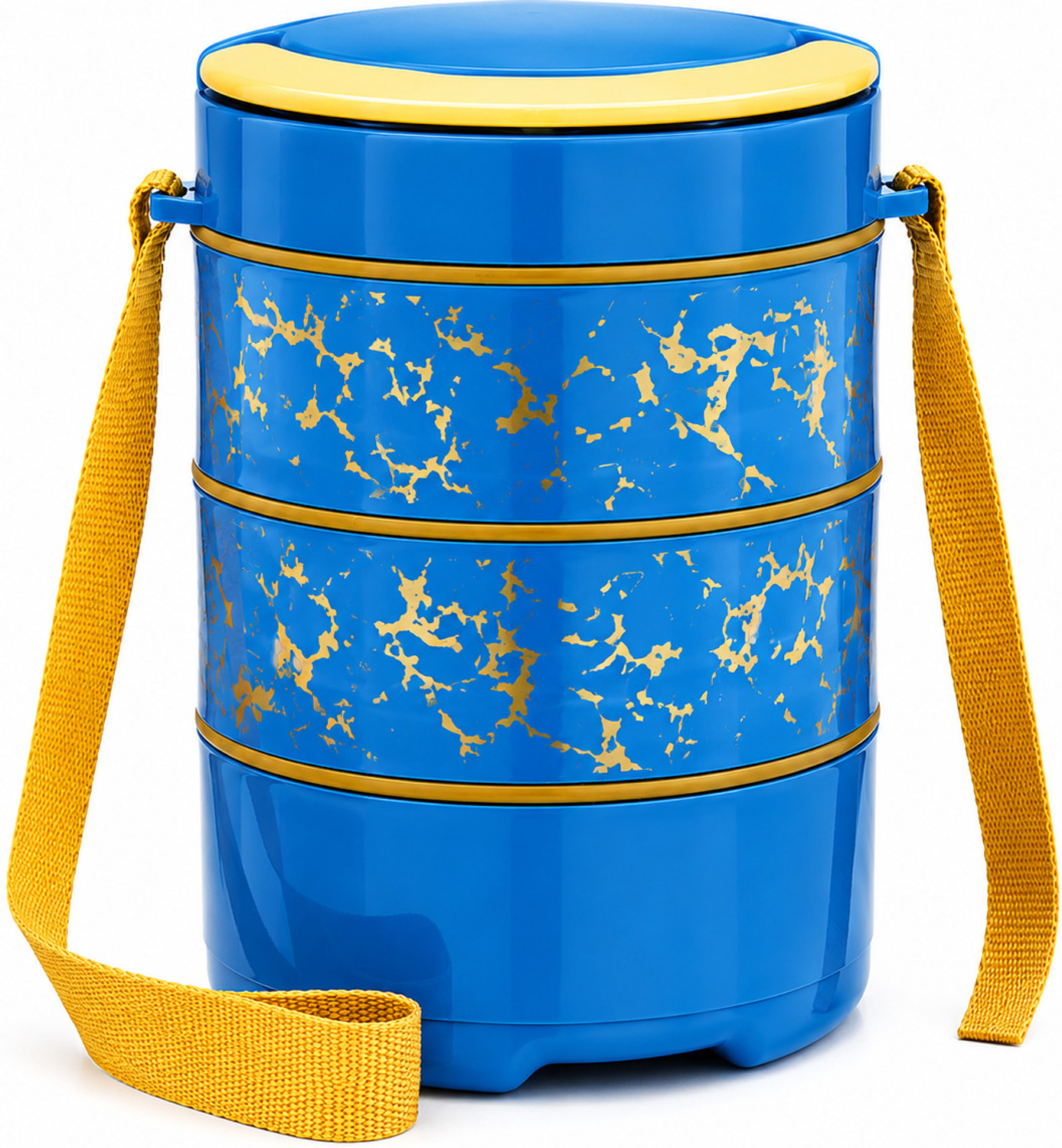 Image of liaata tiffin 3 Containers Plastic, Stainless Steel School Lunch Box