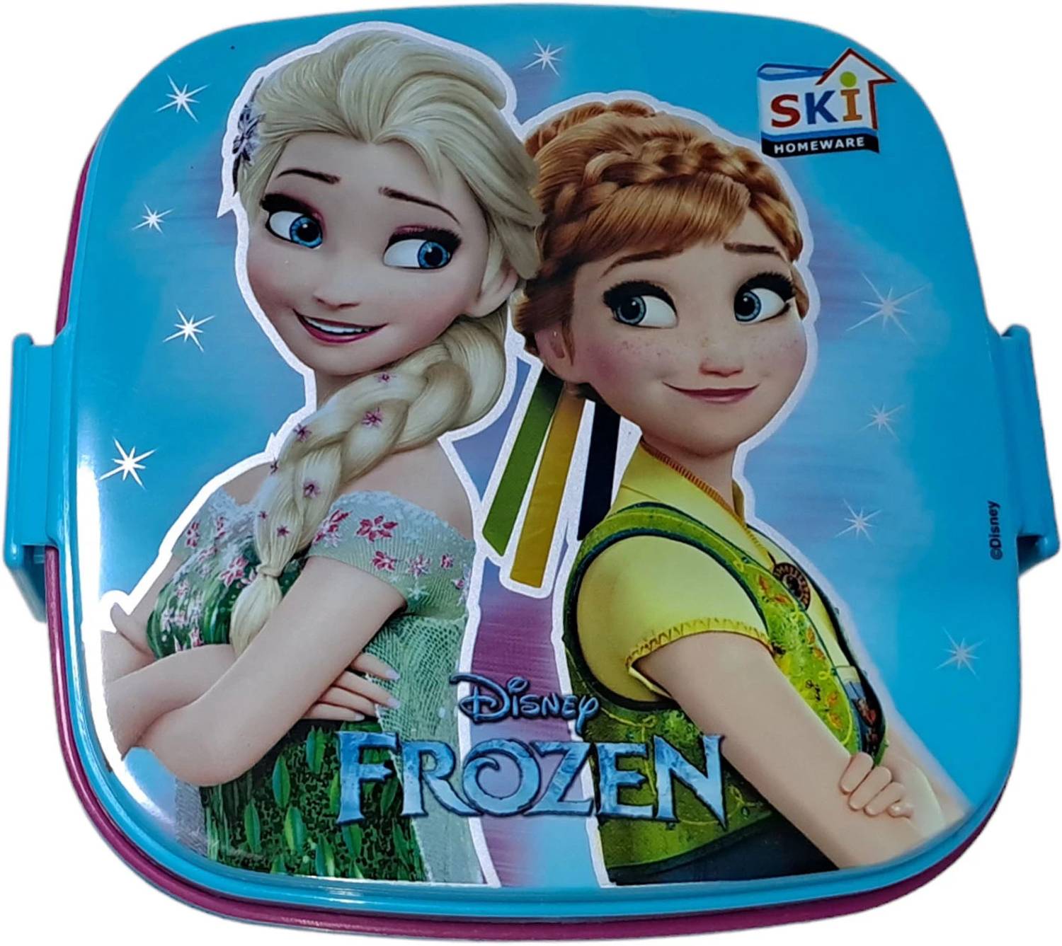 ANMOL'S SMILEY frozen_lunch box 2 Containers Plastic School Lunch Box