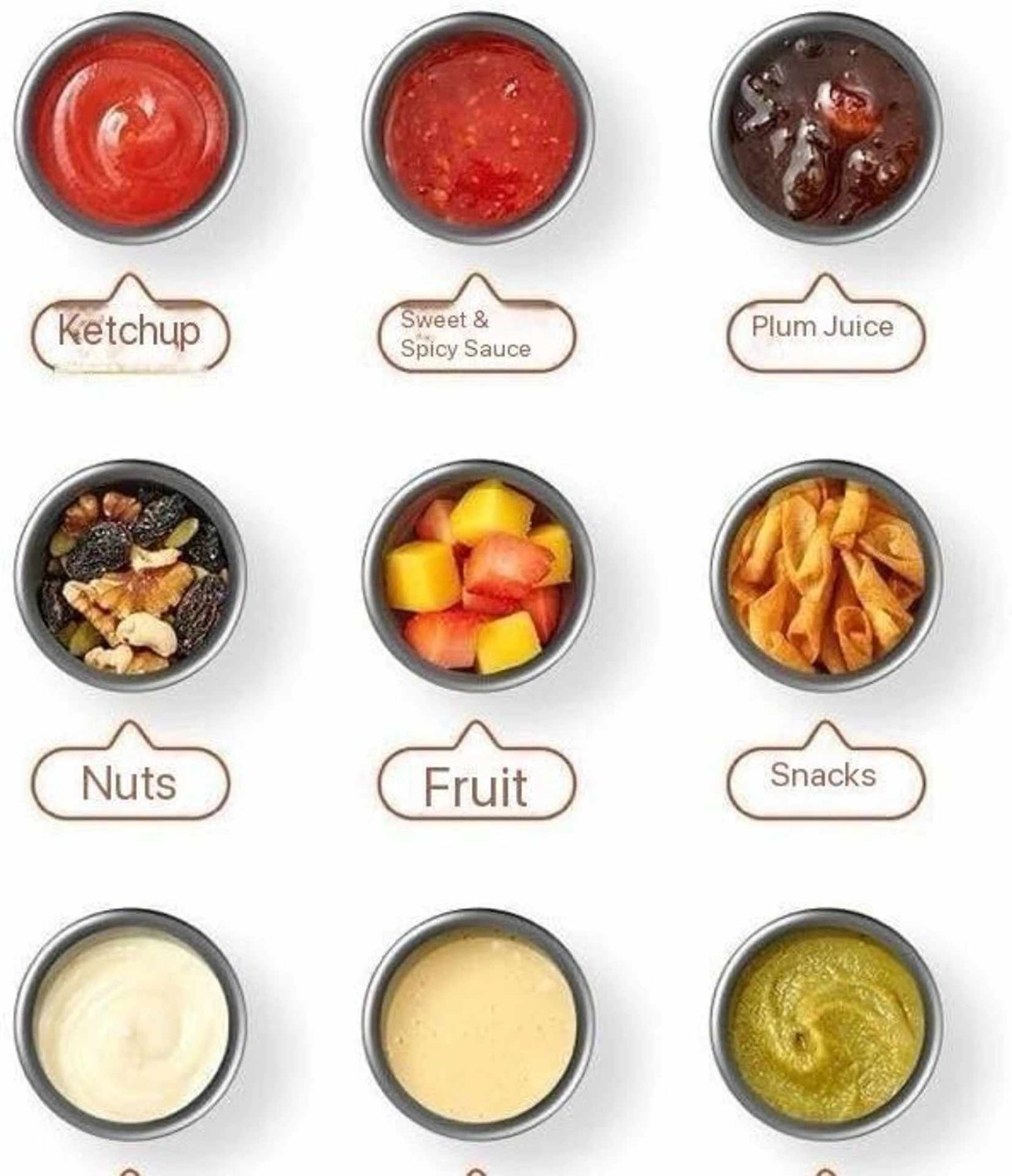 Image of KRIANANSH VSHLOM Premium Stainless Steel Sauce Cup with Lid Pack of 4 for Kitchen & Dining 4 Containers Stainless Steel Office Lunch Box