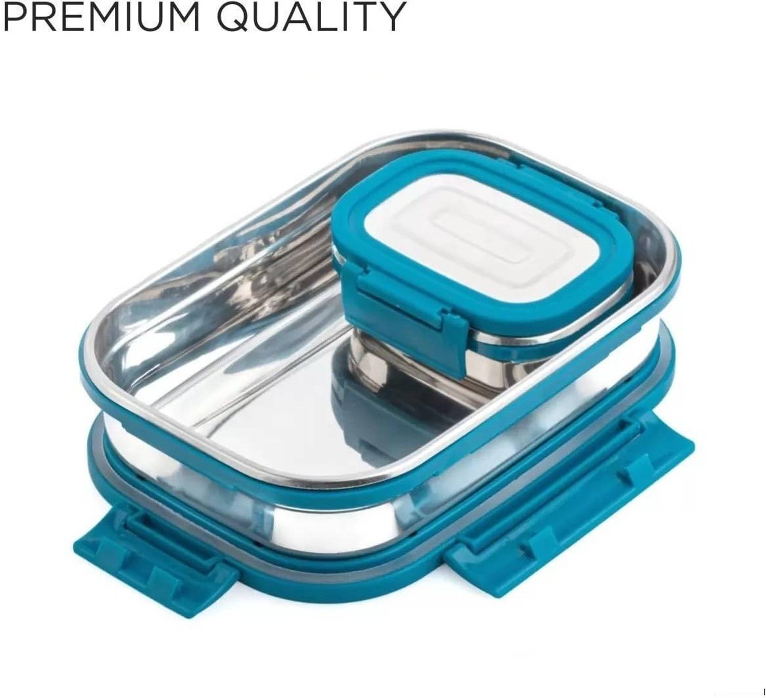 BLLUEX Craze Stainless Steel Tiffin Lunch Box 2 Containers - Image 2